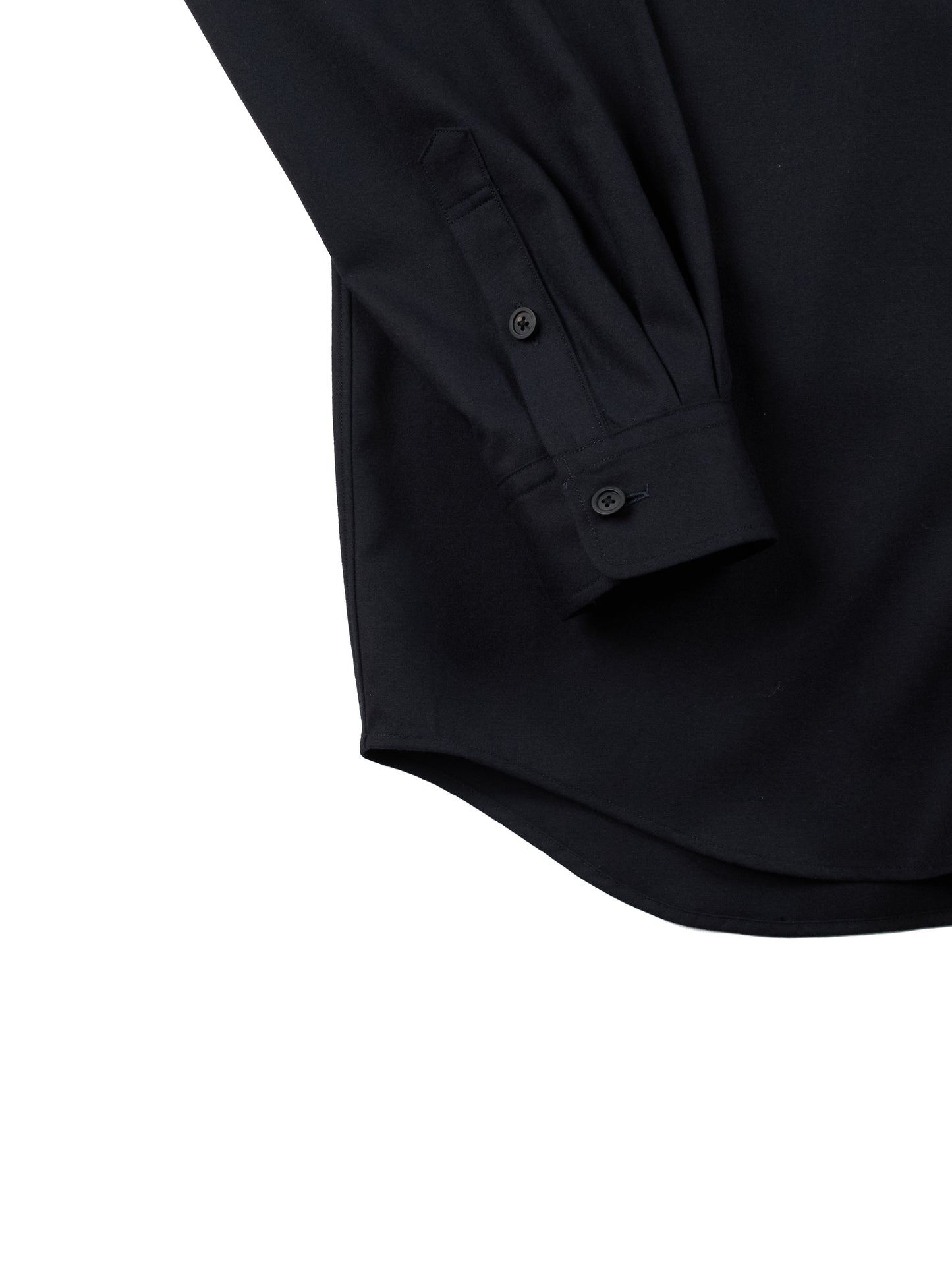 Super160's WOOL LIGHT MILLED SHIRTS|SPACE NAVY