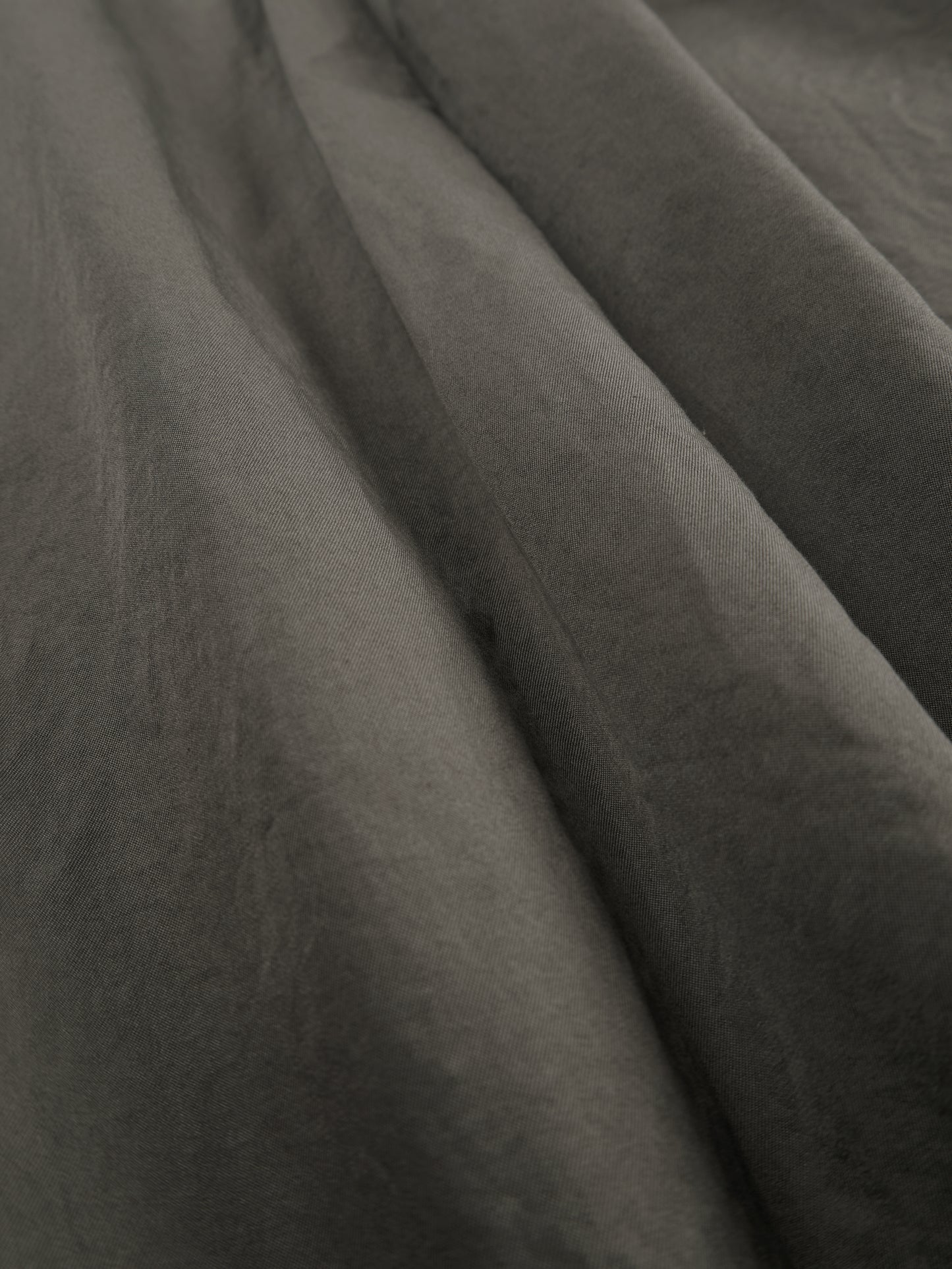 GARMENT DYED FINX COTTON TWILL BIG SHIRTS|SMOKY BROWN