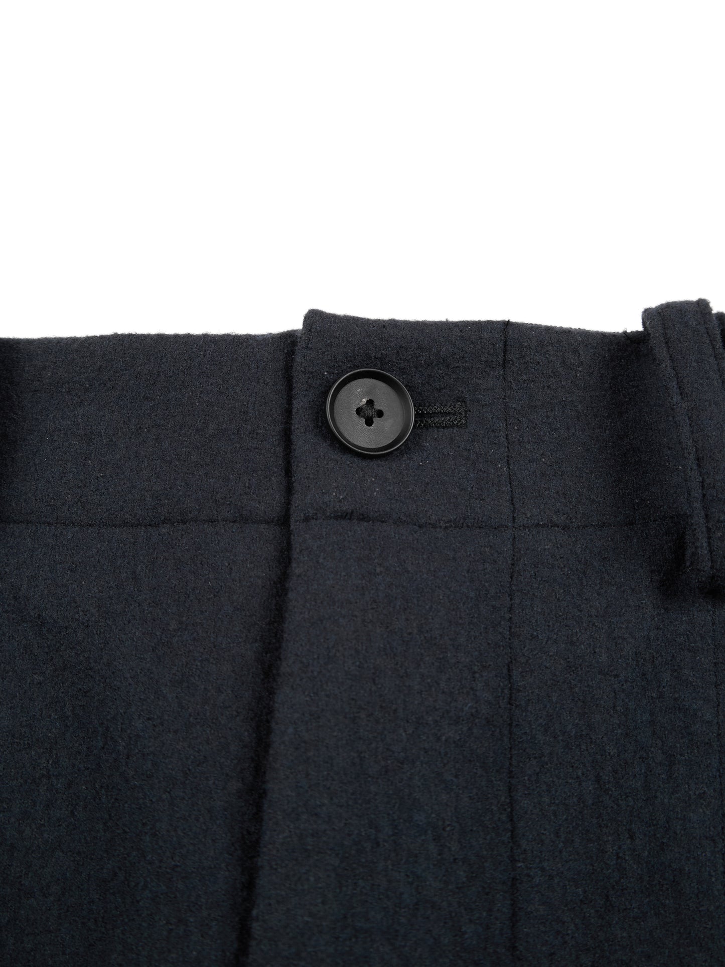 Super160's WOOL CRATER JERSEY BAKER PANTS|BLACK