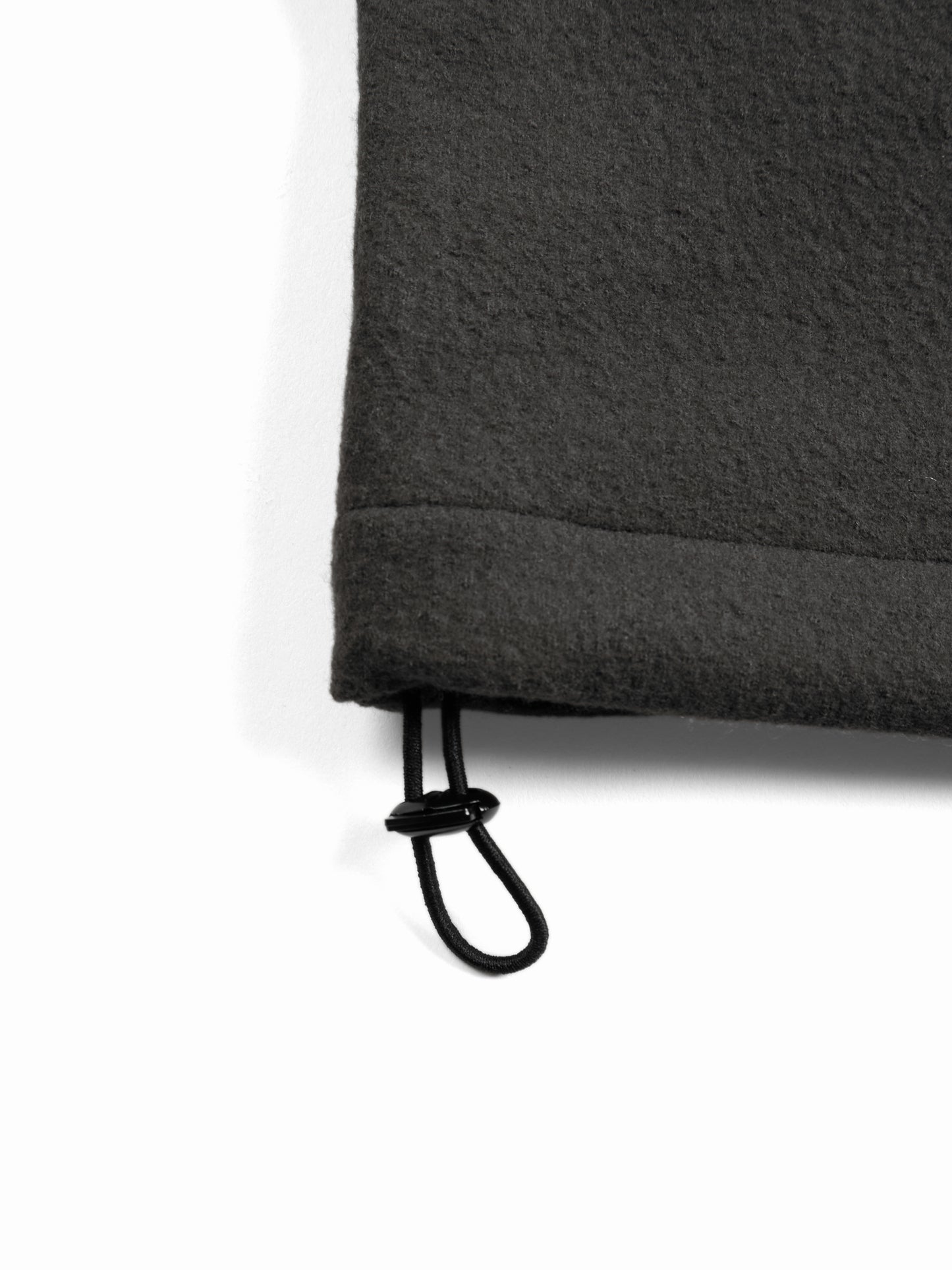 Super160's WOOL CRATER JERSEY PULLOVER|GRAY