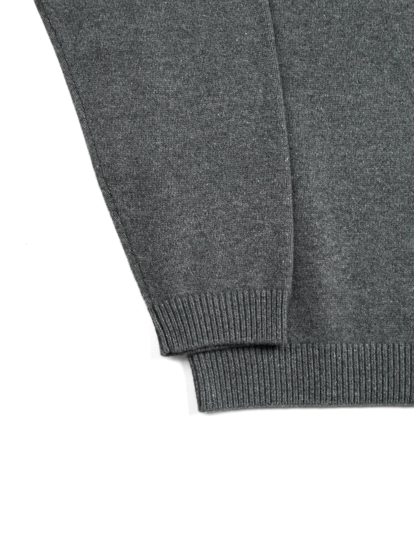 Super170's WOOL KNIT POLO SHIRTS|M.GRAY