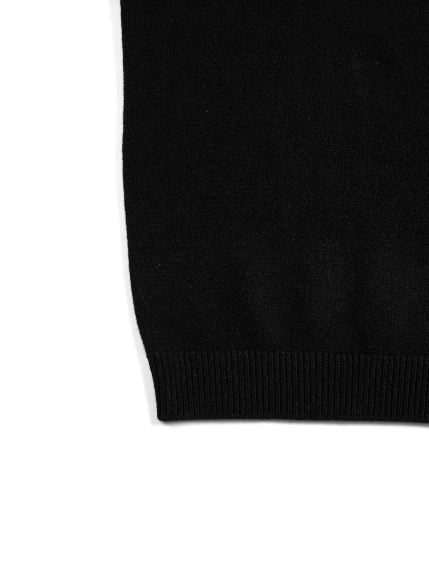 Super170's WOOL KNIT POLO SHIRTS|BLACK