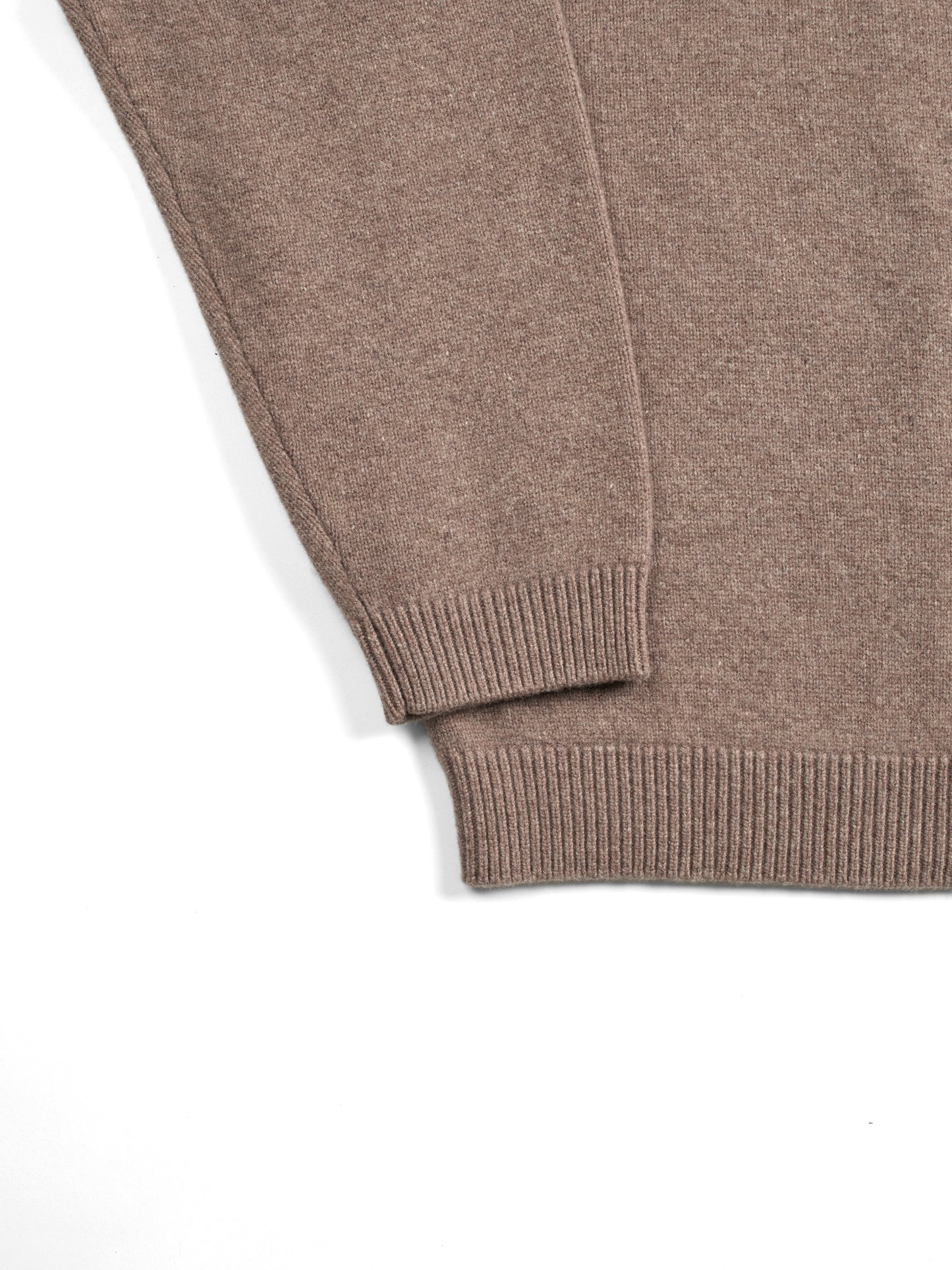 Super170's WOOL KNIT POLO SHIRTS|TOP BROWN