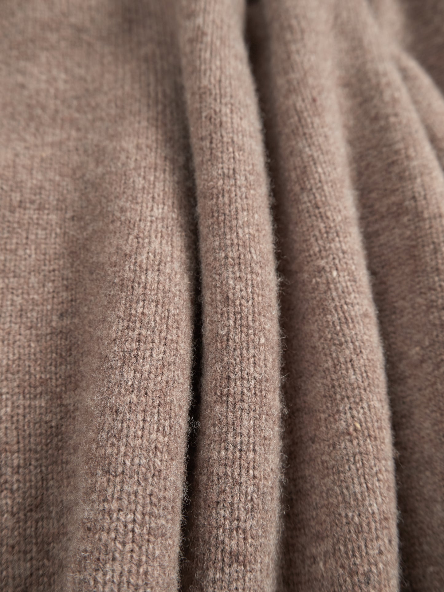 Super170's WOOL KNIT POLO SHIRTS|TOP BROWN