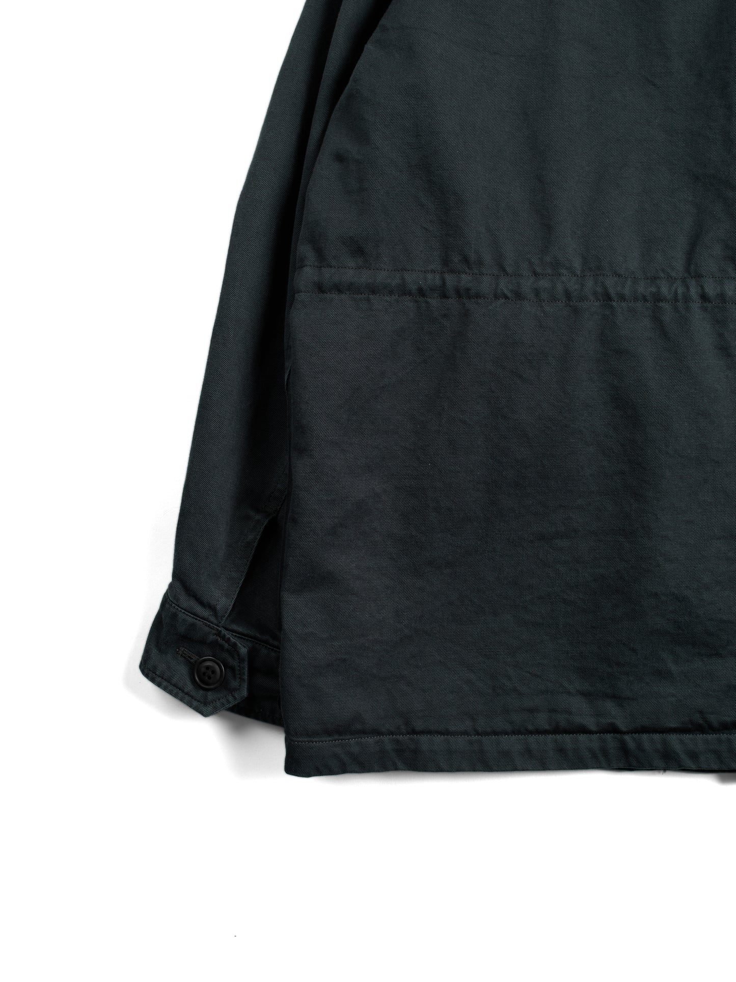 GARMENT DYED FINX/ZIMBABWE COTTON TWILL M-43 FIELD JKT|INK BLACK