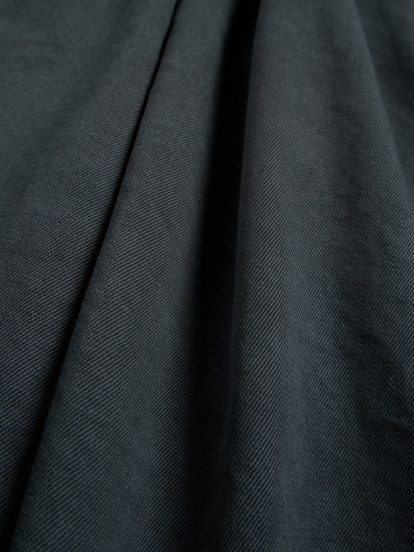 GARMENT DYED FINX/ZIMBABWE COTTON TWILL M-43 FIELD JKT|INK BLACK