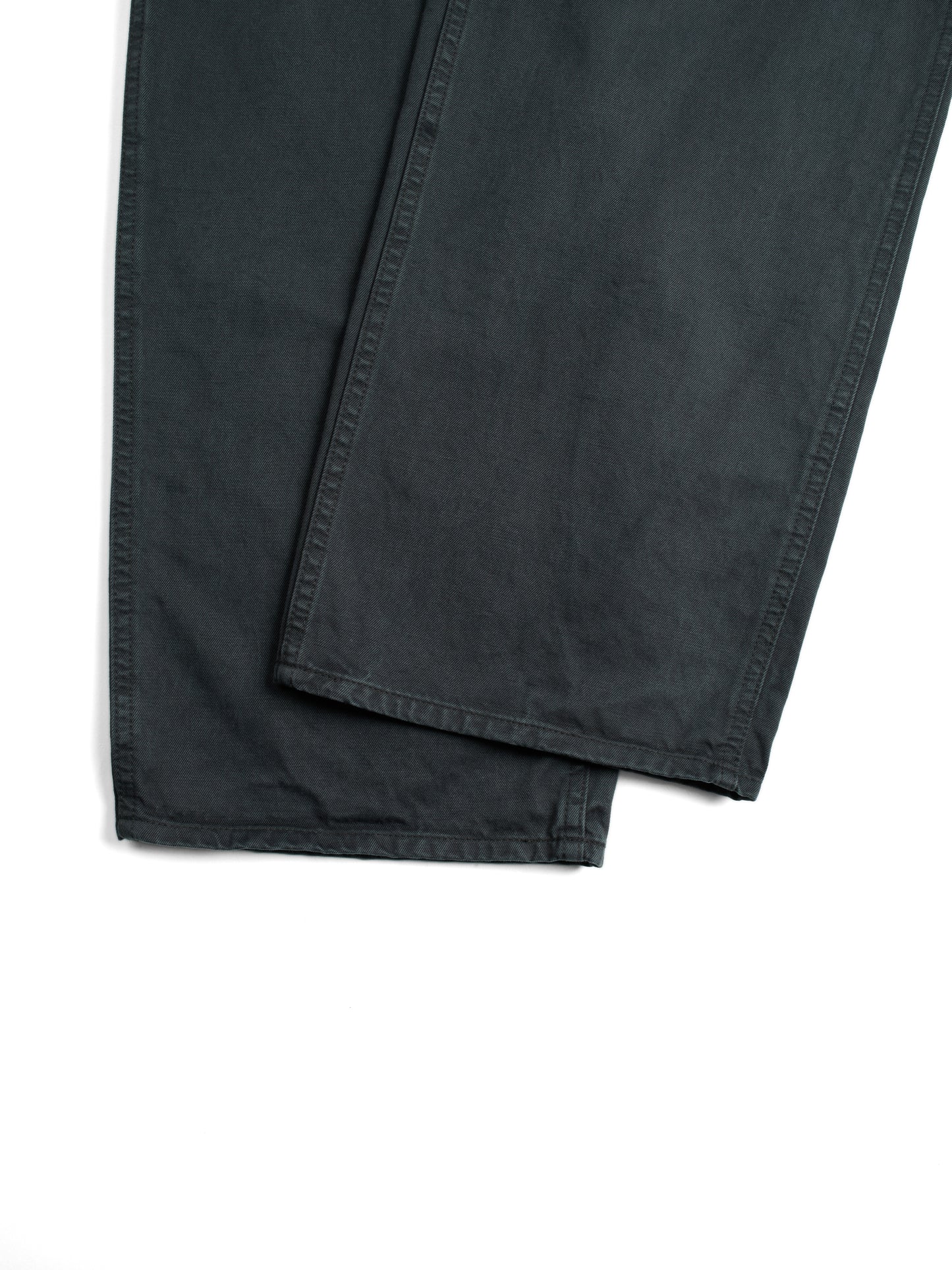 GARMENT DYED FINX/ZIMBABWE COTTON TWILL PAINTER PANTS|INK BLACK