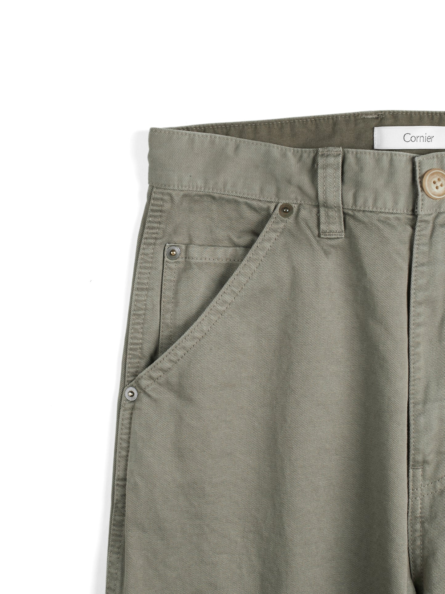 GARMENT DYED FINX/ZIMBABWE COTTON TWILL PAINTER PANTS|MOCHA