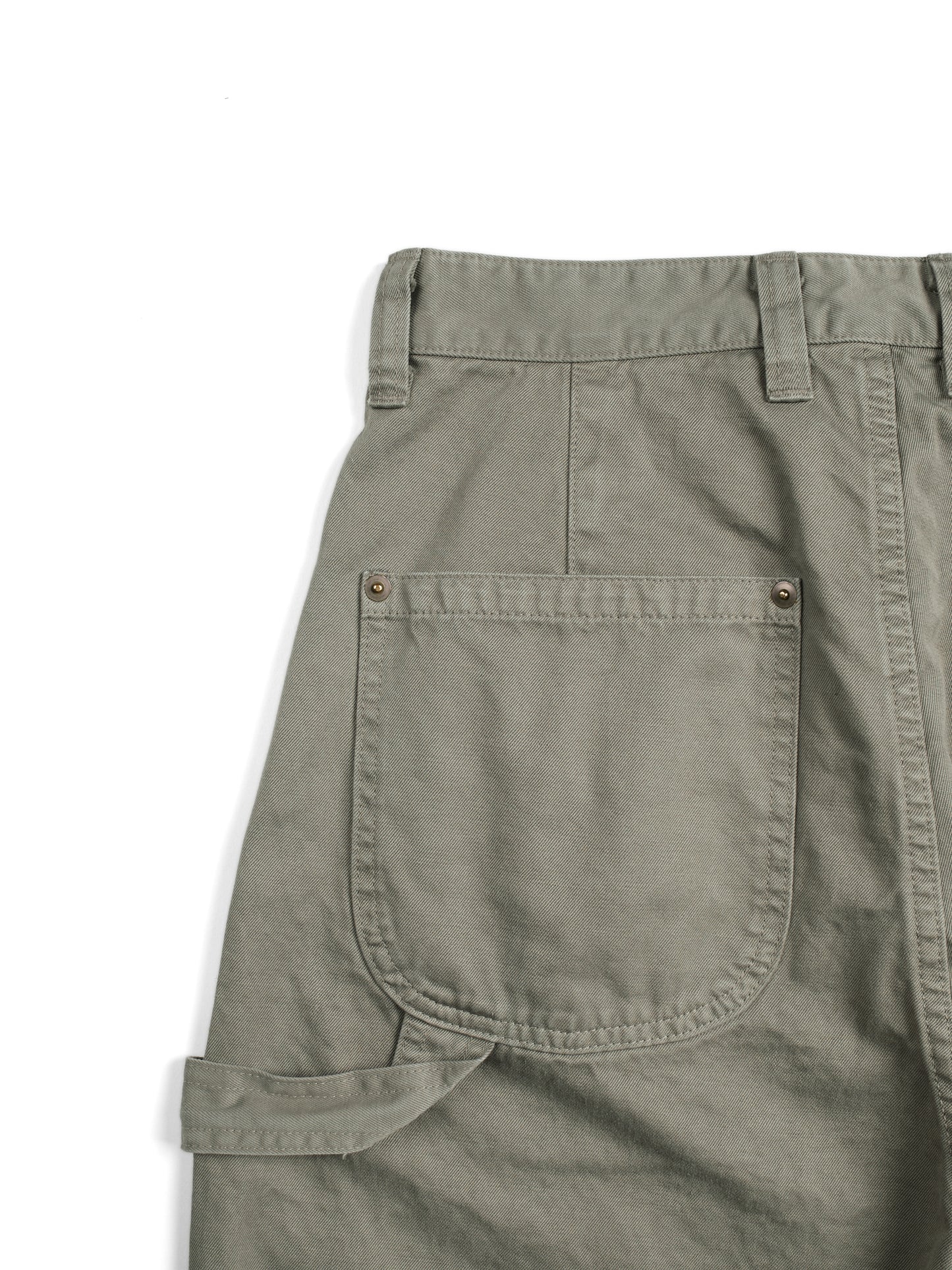 GARMENT DYED FINX/ZIMBABWE COTTON TWILL PAINTER PANTS|MOCHA