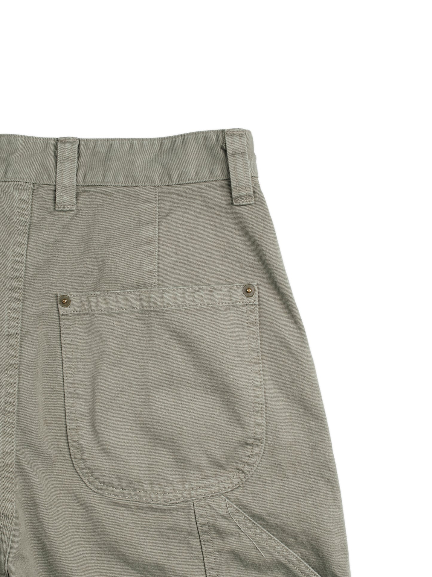 GARMENT DYED FINX/ZIMBABWE COTTON TWILL PAINTER PANTS|MOCHA