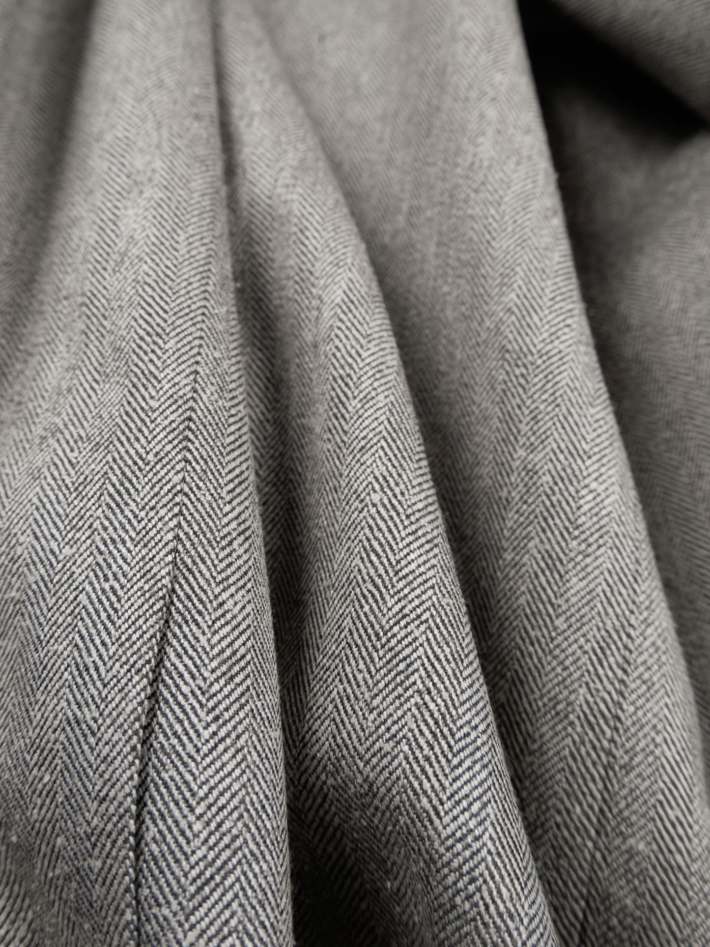 Super130's WOOL/SILK HERRINGBONE DOUBLE BREASTED JACKET|BROWN