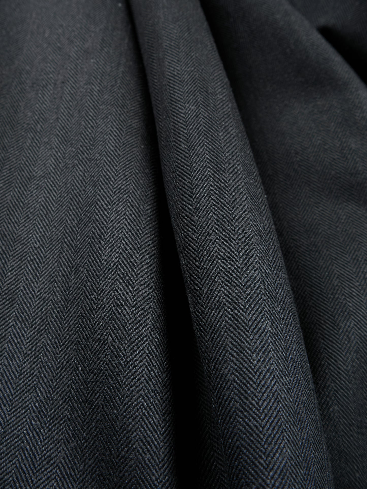 Super130's WOOL/SILK HERRINGBONE DOUBLE BREASTED JACKET|CHARCOAL
