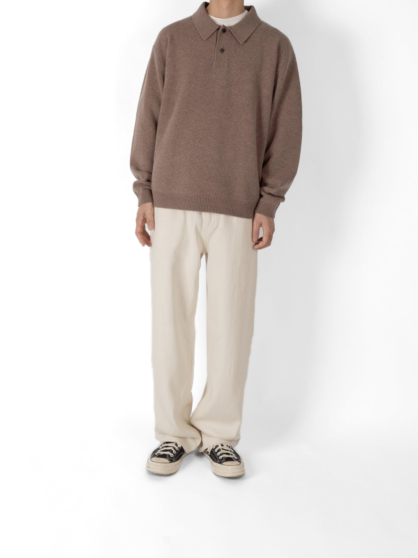 Model 176cm/62kg size M color TOP BROWN着用