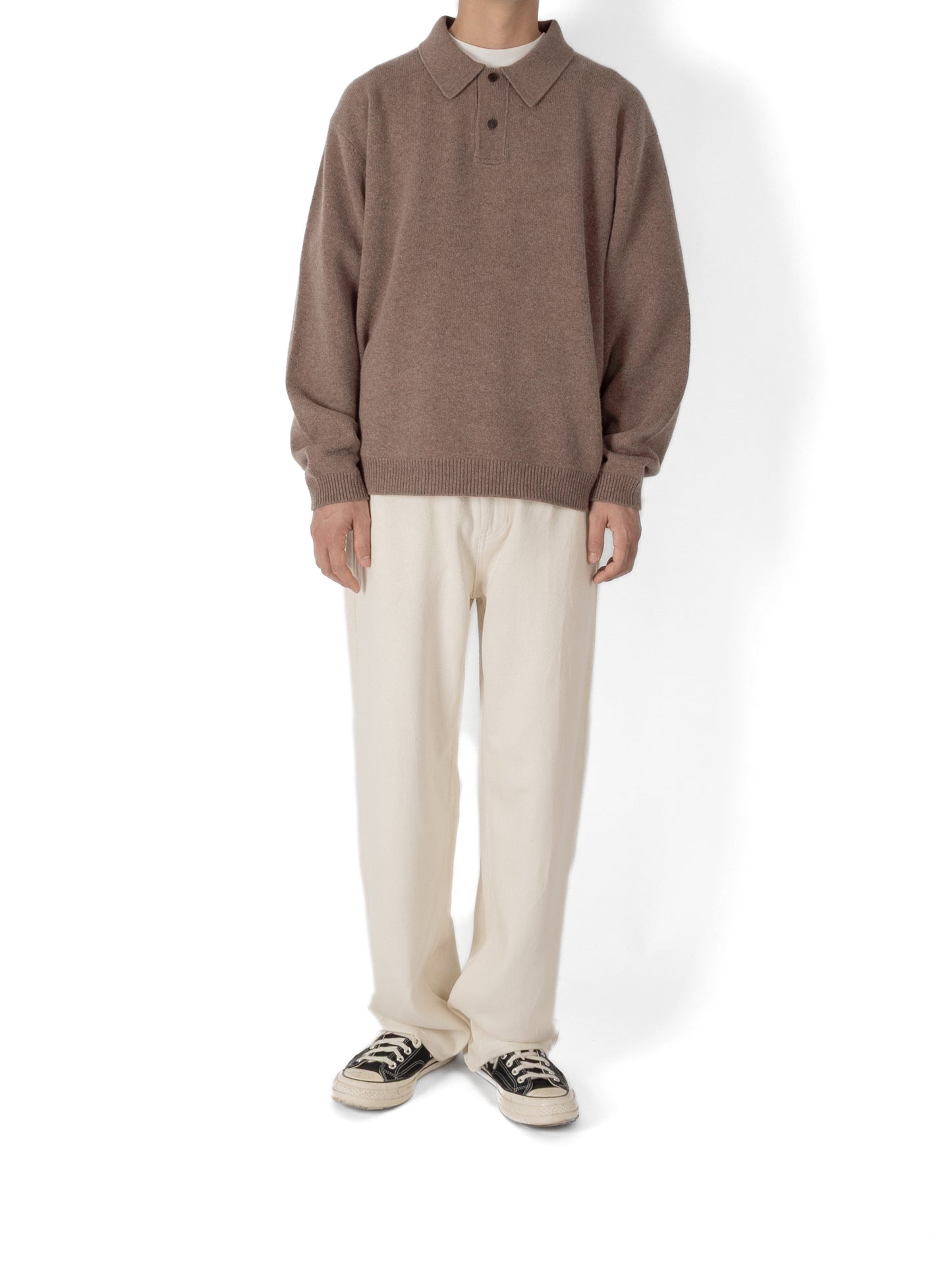 Model 176cm/62kg size M color TOP BROWN着用