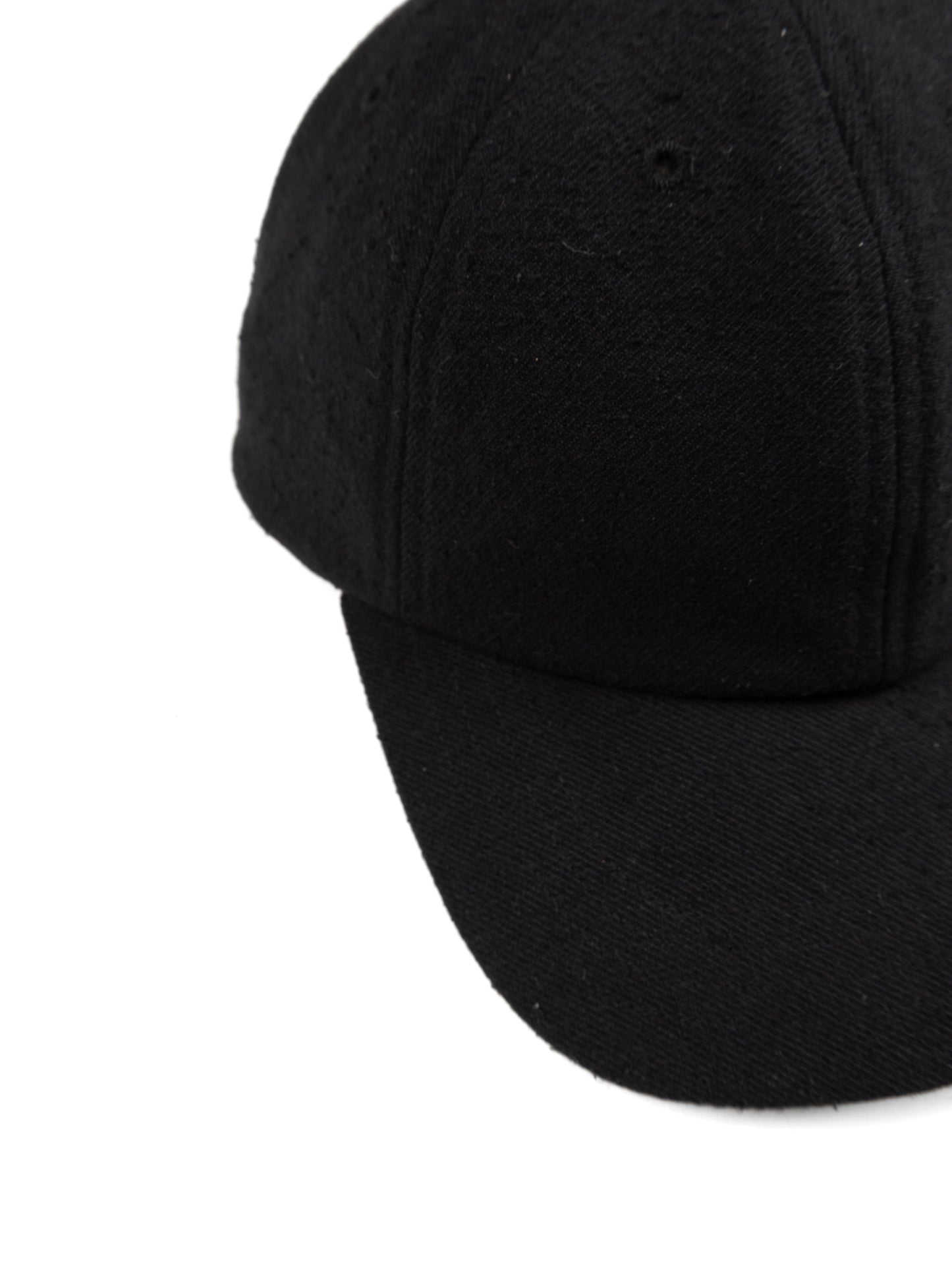 Super140's WOOL SILK NEP CAP|BLACK