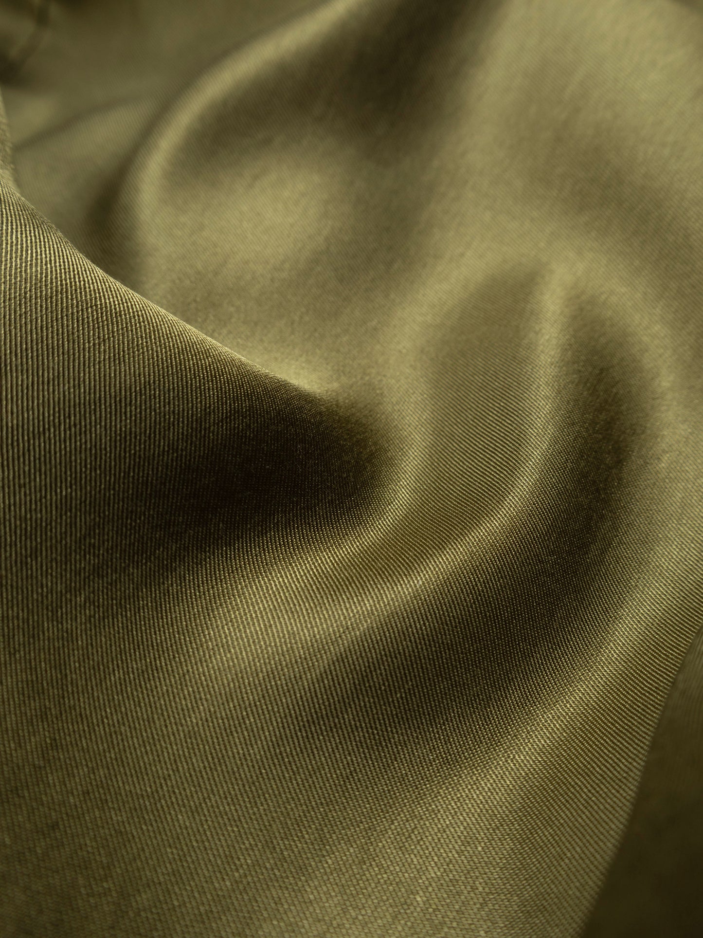 BRAZIL SILK/CUPRA TWILL DRESS|YELLOW KHAKI