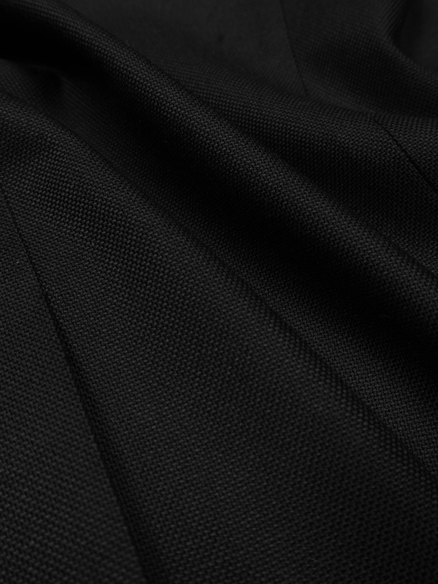 Super140's WOOL MAT DOUBLE BREASTED JACKET|BLACK