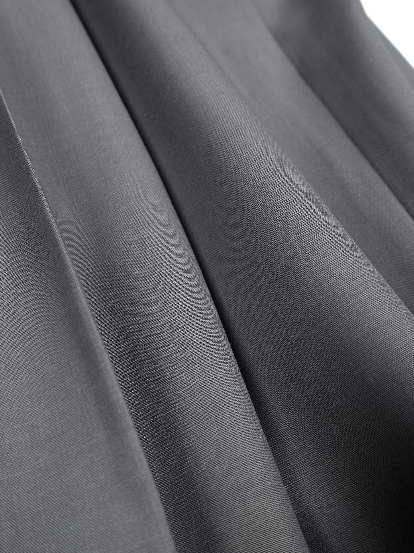 Super130's WORSTED WOOL TROPICAL SLACKS|LIGHT GRAY