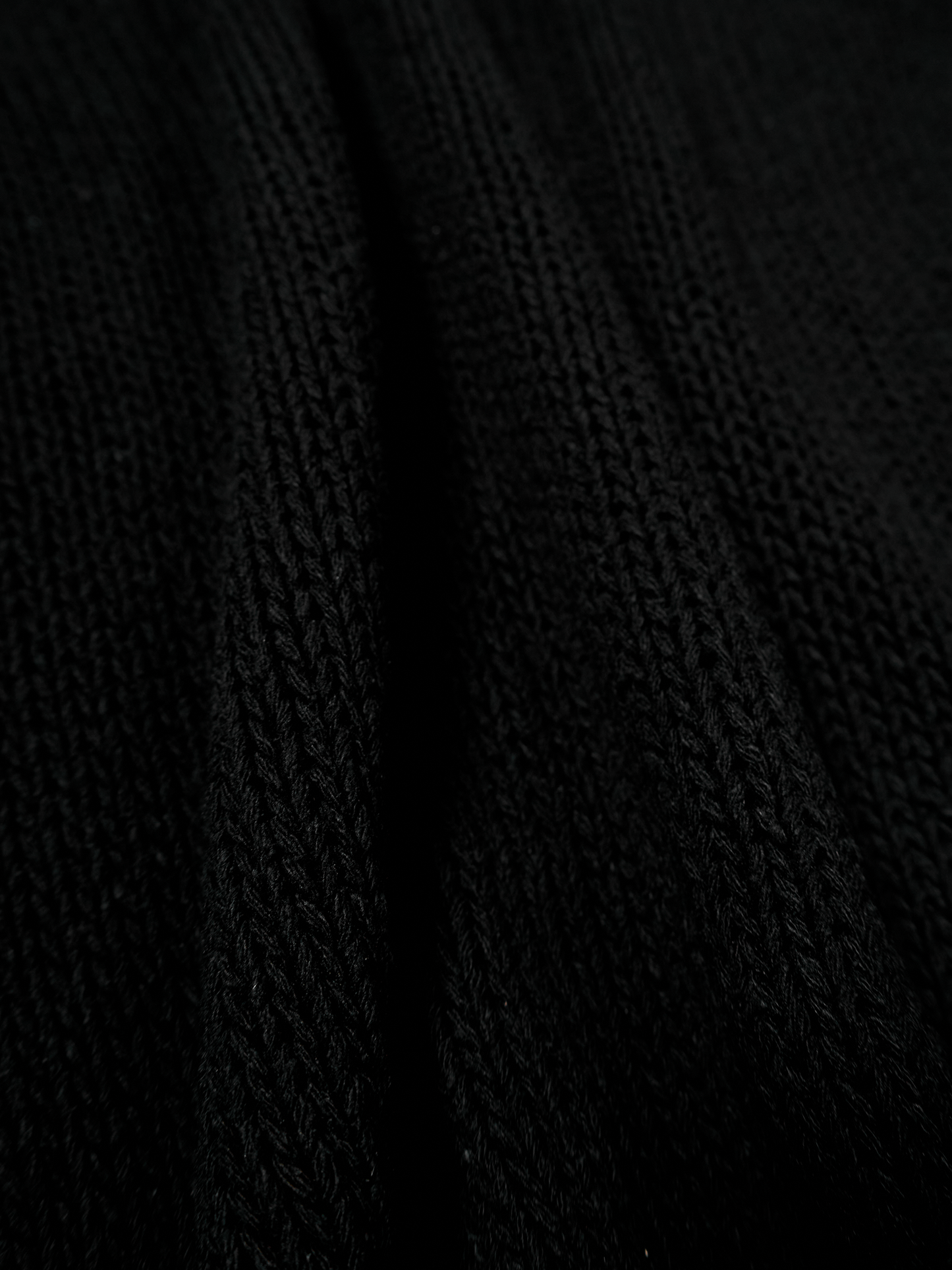 SILK HEAVY SWEATER|BLACK
