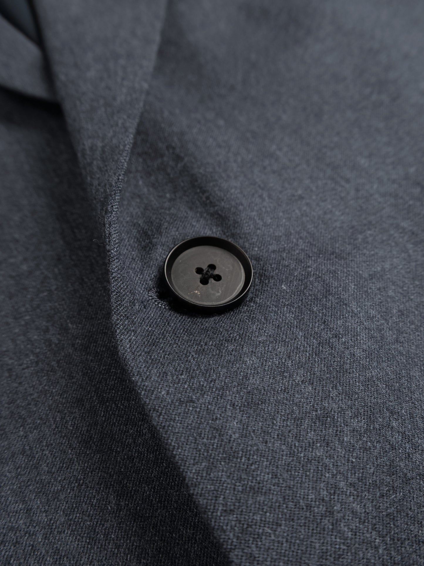 Super130's WORSTED WOOL LIGHT MILLED TAILORED JACKET|TOP GRAY