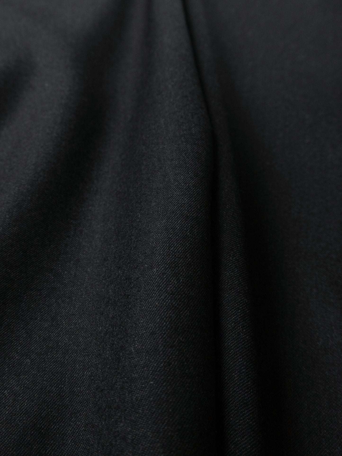 Super130's WORSTED WOOL LIGHT MILLED TAILORED JACKET|TOP BLACK