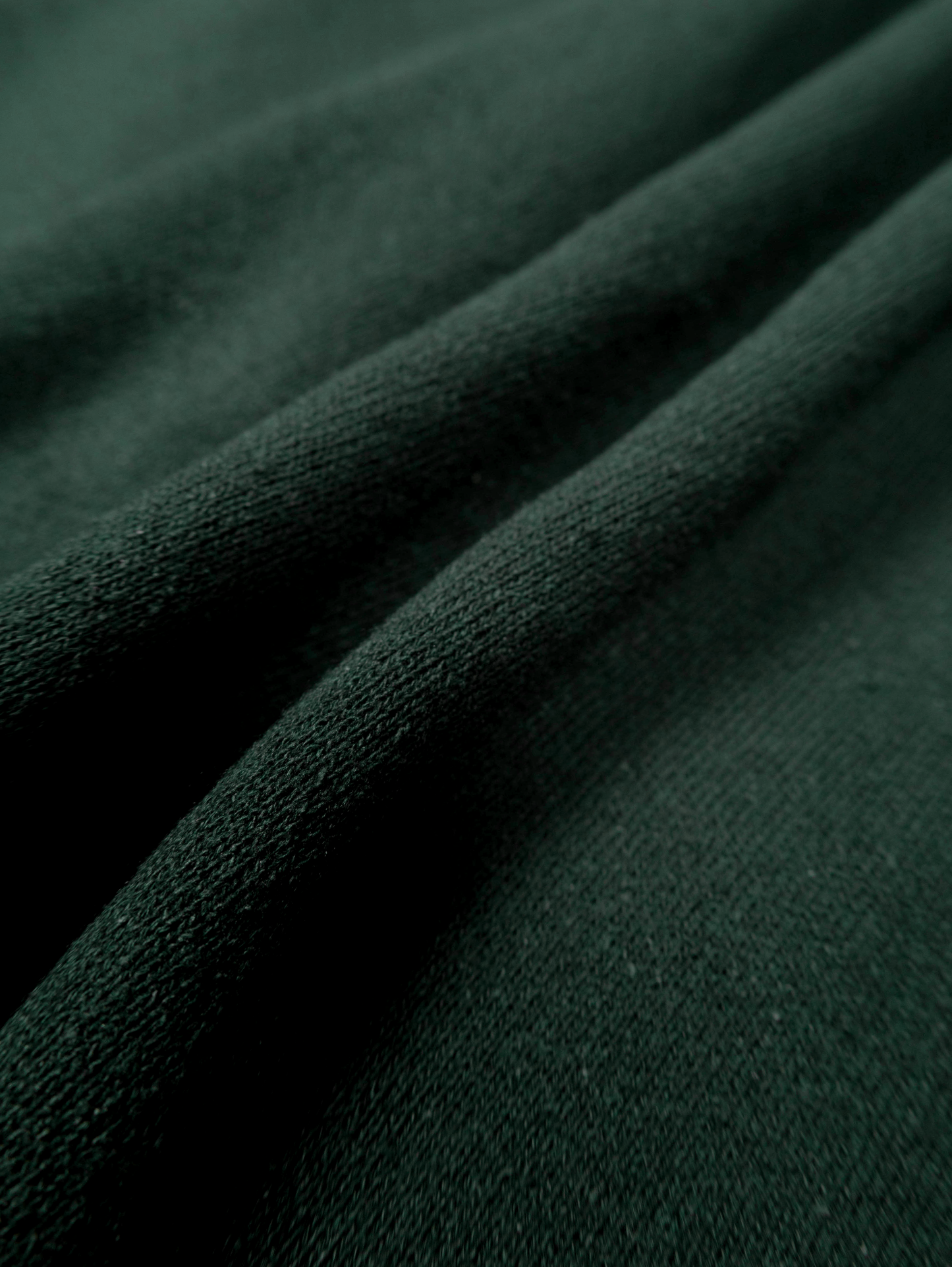 SILK/COTTON LOOPBACK FLEECE HALF ZIP SHIRTS|GREEN