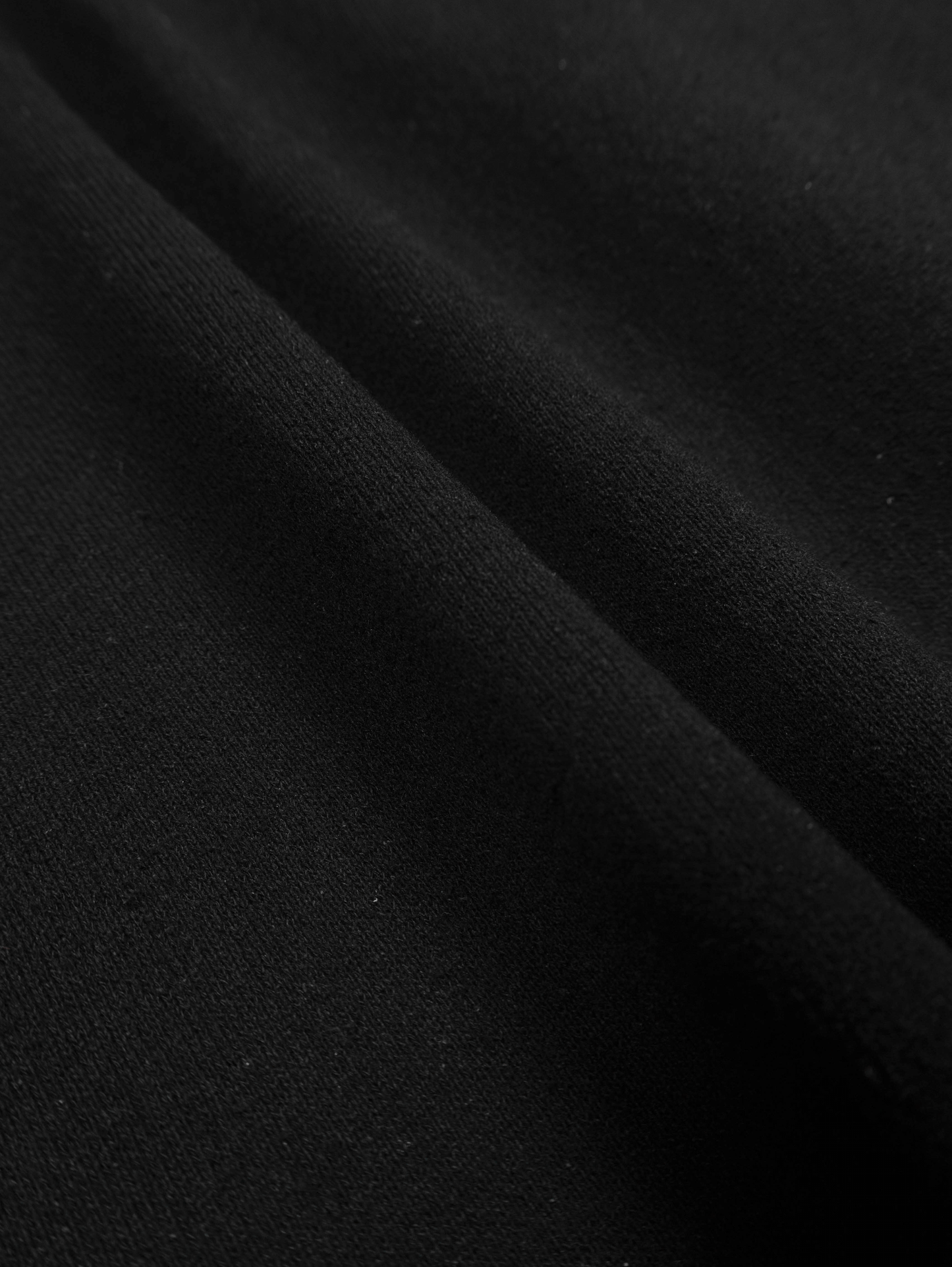 SILK/COTTON LOOPBACK FLEECE SWEAT SHIRTS|BLACK