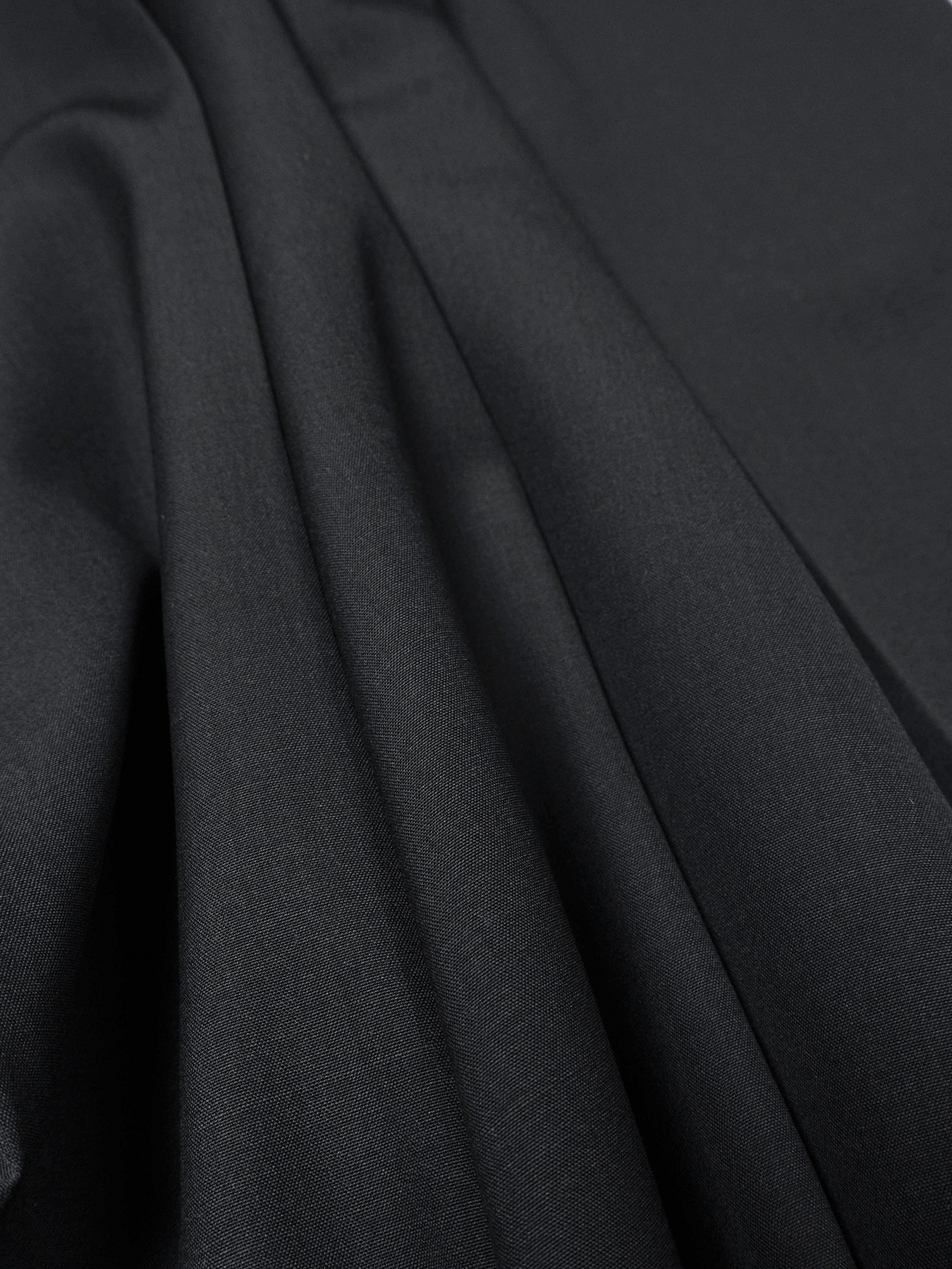 Super130's WORSTED WOOL TROPICAL STRAIGHT SLACKS|CHARCOAL