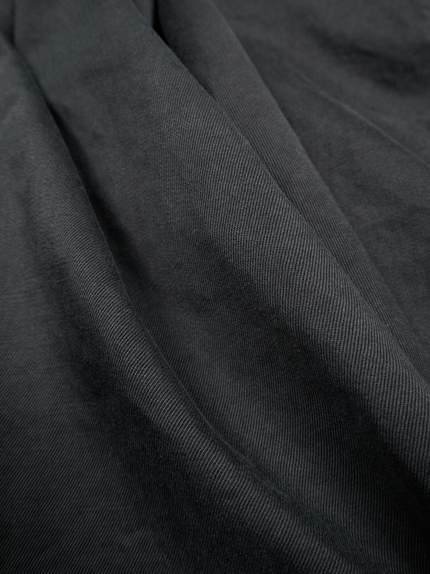 GARMENT DYED FINX/ZIMBABWE COTTON M-65 FISHTAIL COAT|INK BLACK