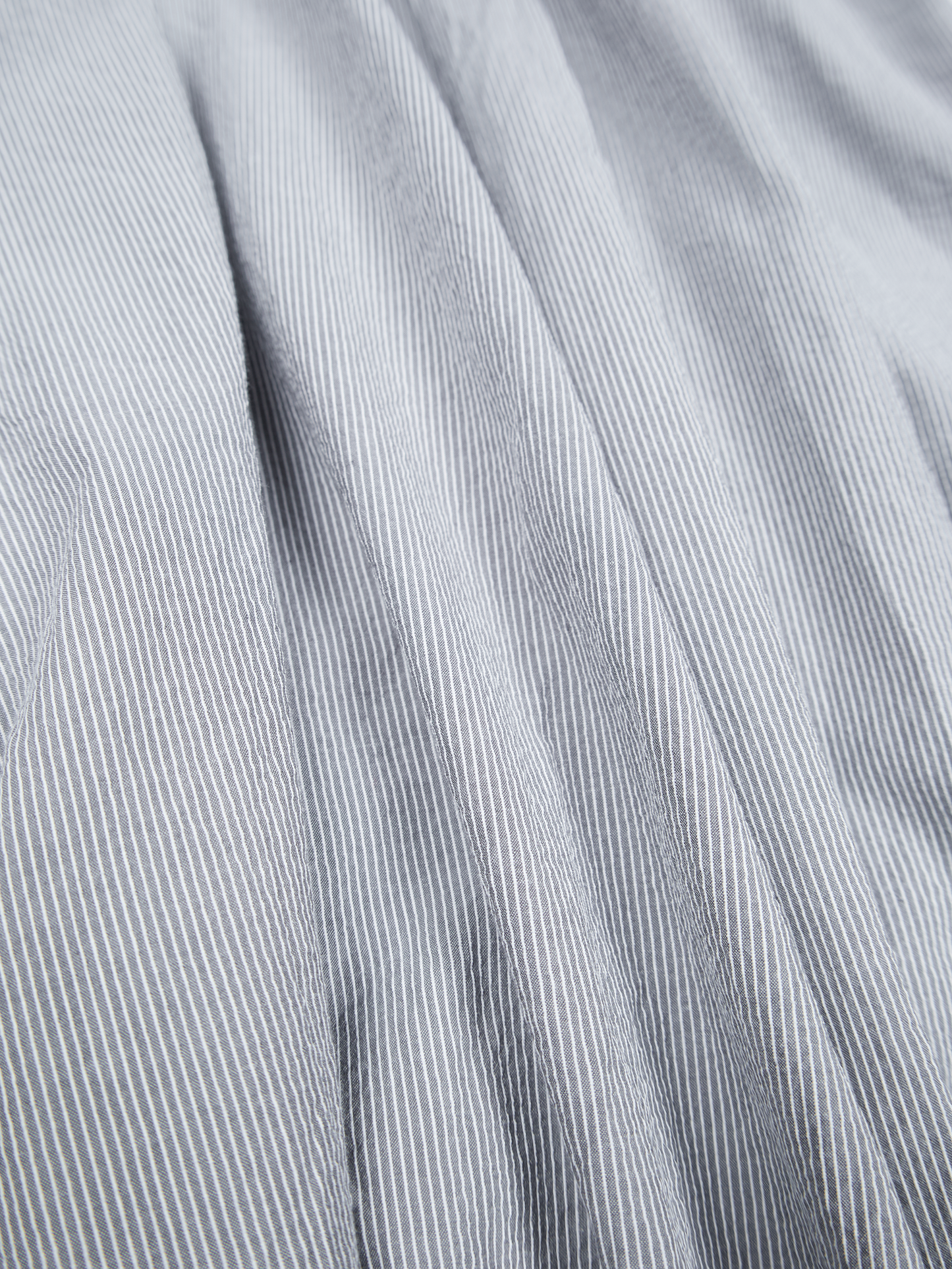 FINX COTTON LIGHT CORD LANE STRIPE SHIRTS|GRAY STRIPE