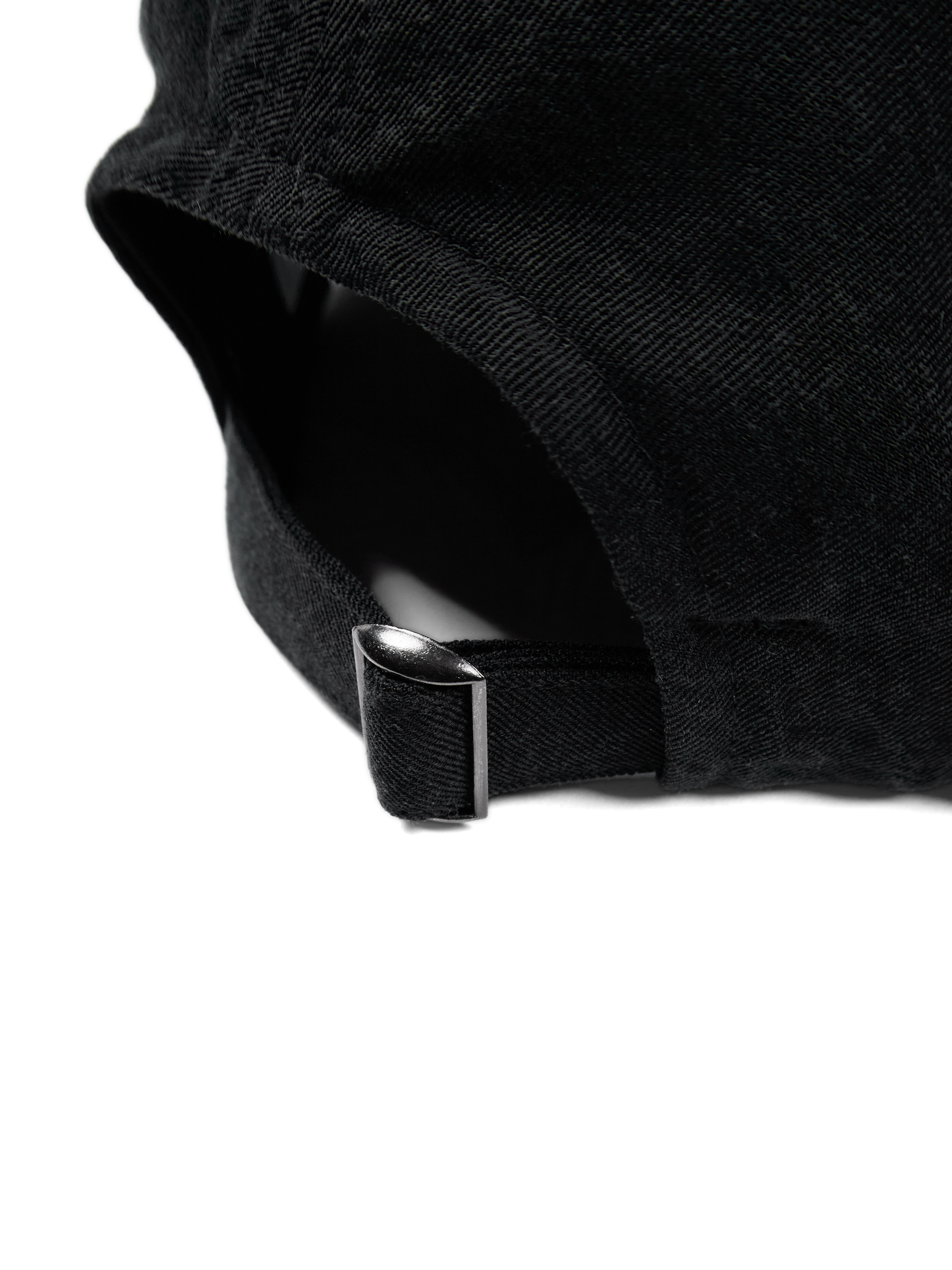 SILK/LINEN FADED GABARDINE CAP|BLACK