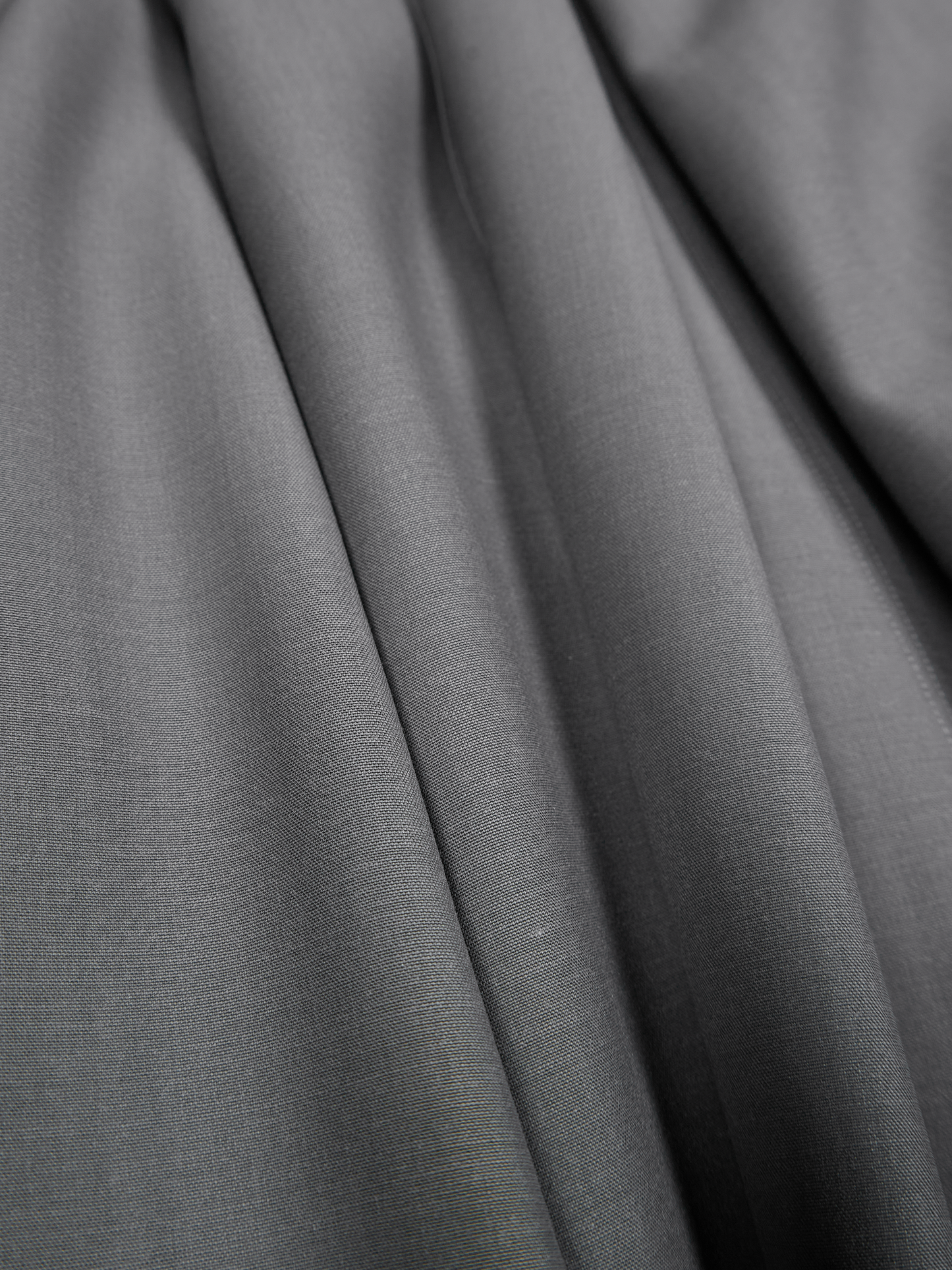 Super130's WORSTED WOOL TROPICAL SKIRT|LIGHT GRAY