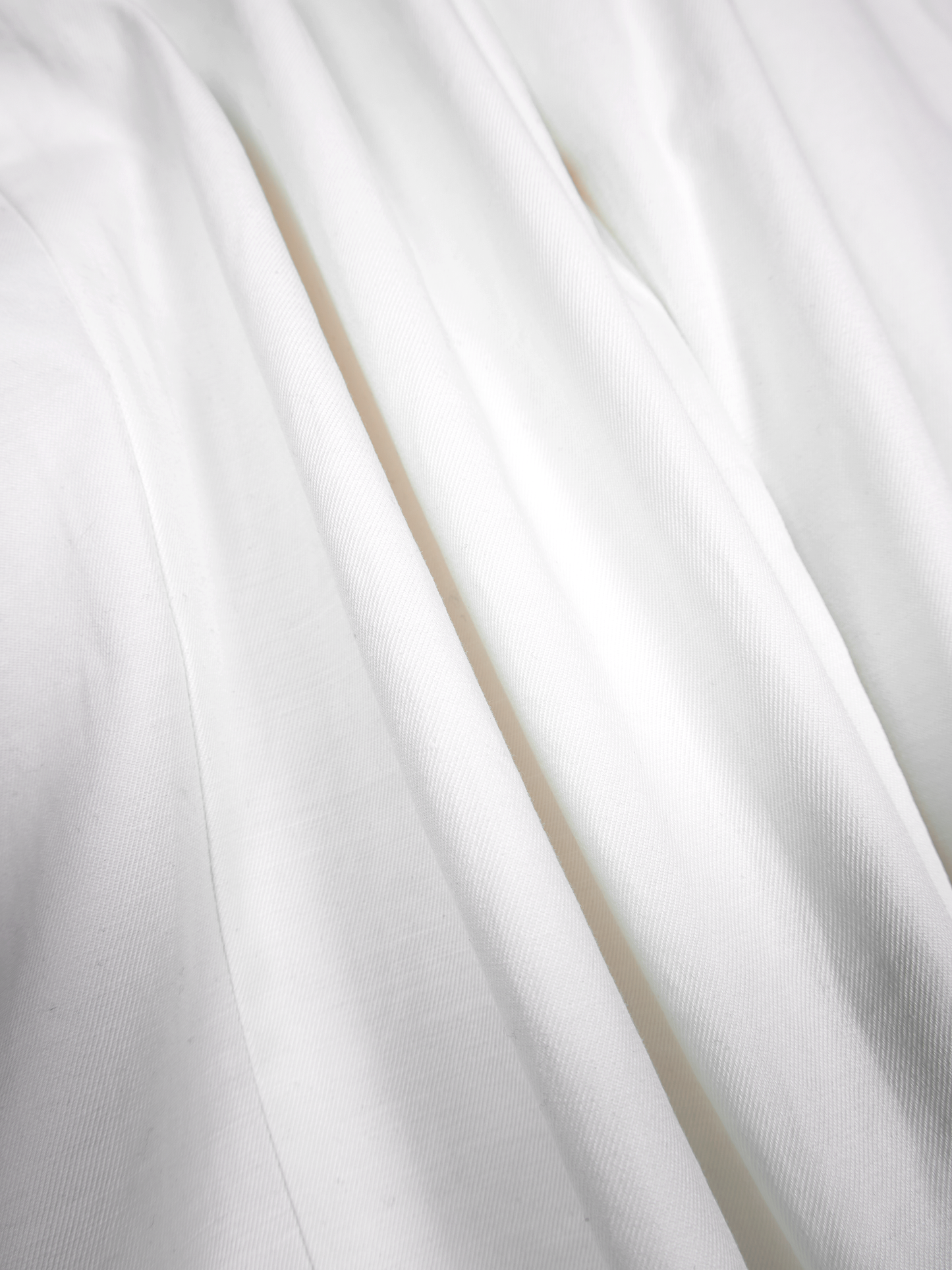 FINX/ZIMBABWE COTTON LIGHT CHINO WIDE PANTS for WOMEN|ECRU