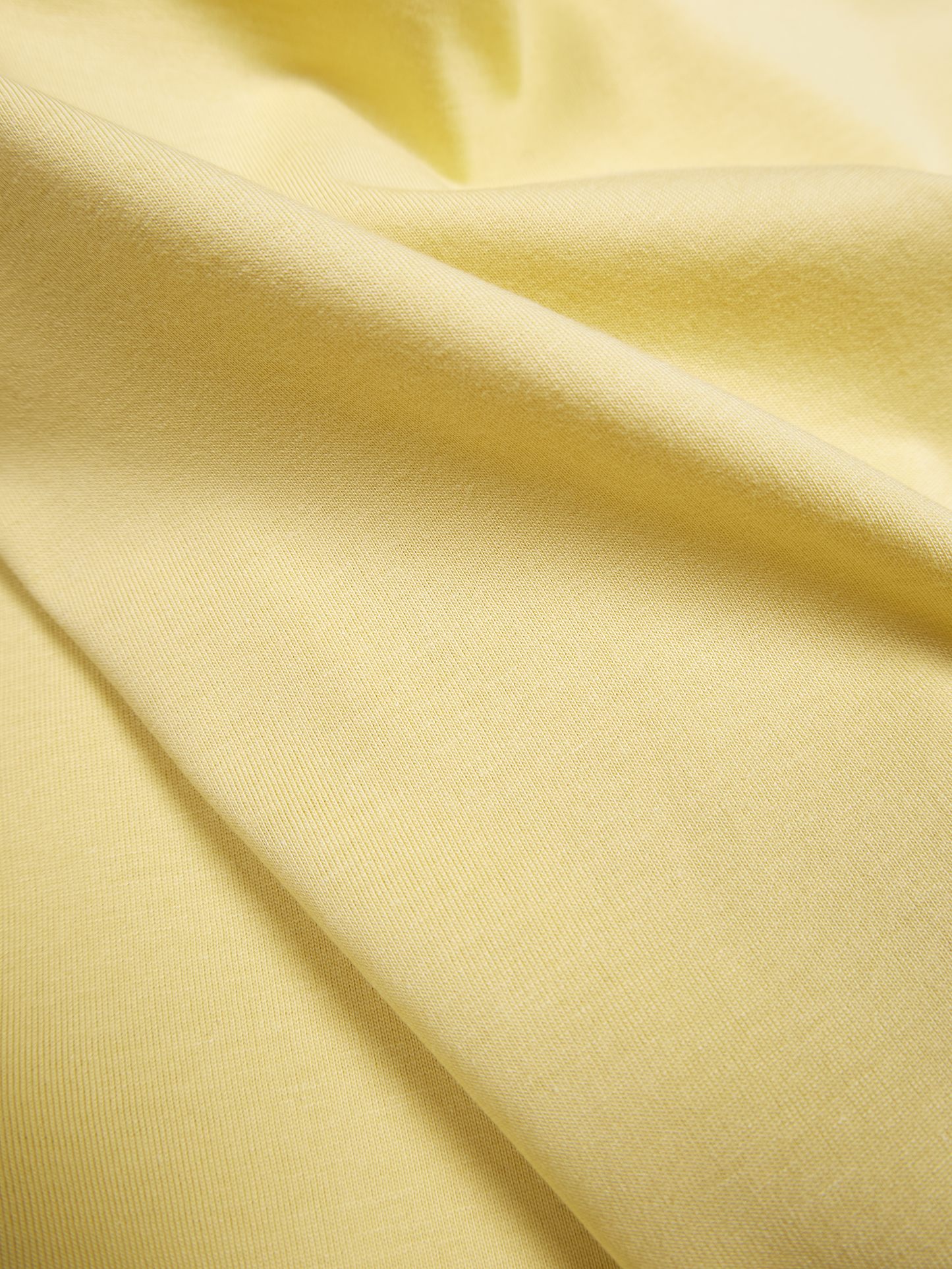 SOFT TWISTED INDIAN COTTON JERSEY FRENCH SLEEVE T-SHIRTS|MUTED YELLOW