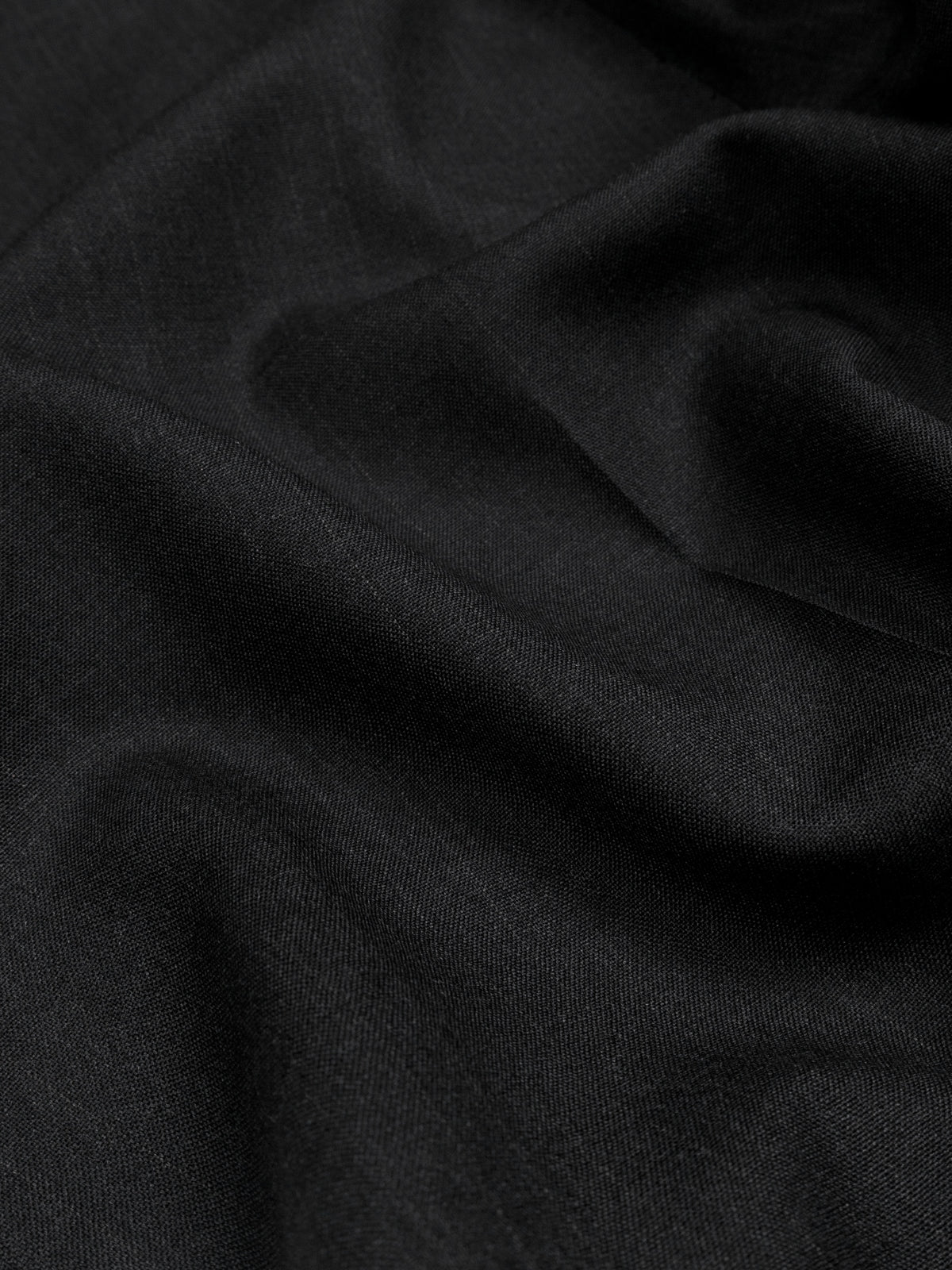 Super130's WORSTED WOOL STRIPE SLACKS|CHARCOAL STRIPE