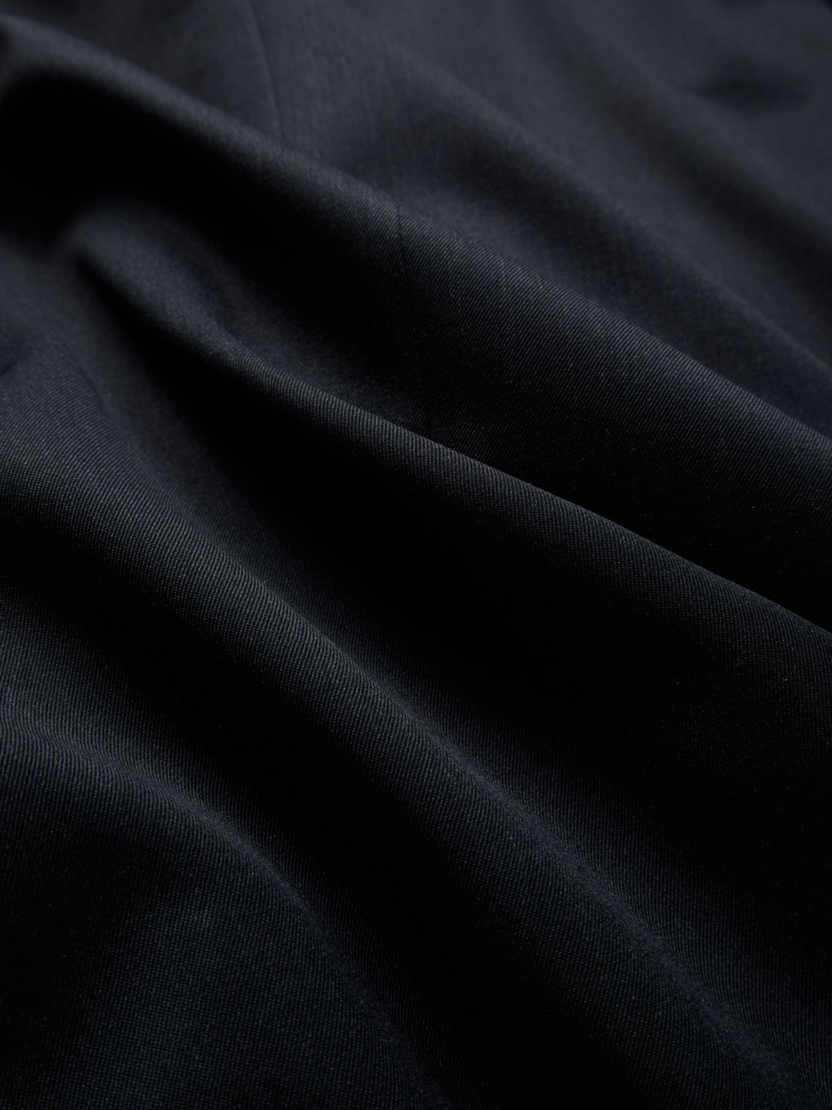 Super130's WORSTED WOOL GABARDINE DOUBLE BREASTED JACKET|TOP D.NAVY