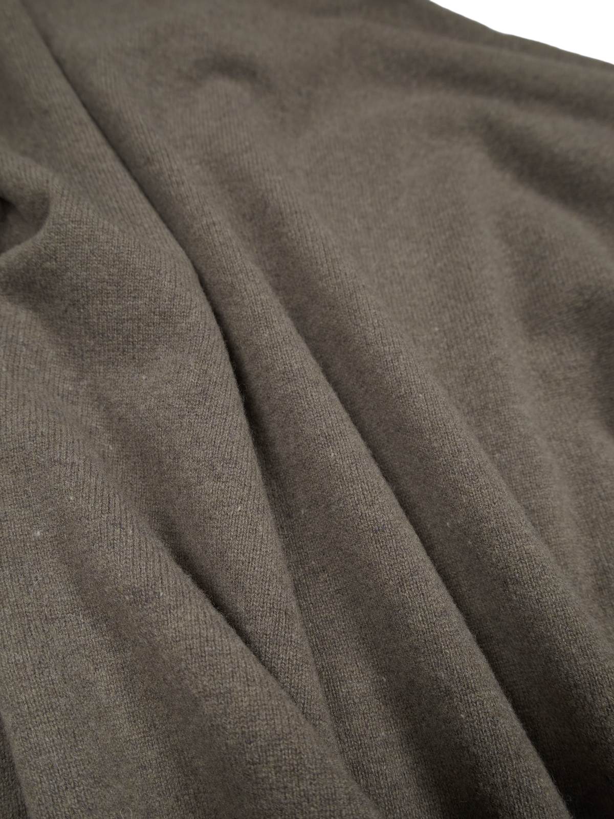 Super170's WOOL KNIT POLO SHIRTS|GREIGE