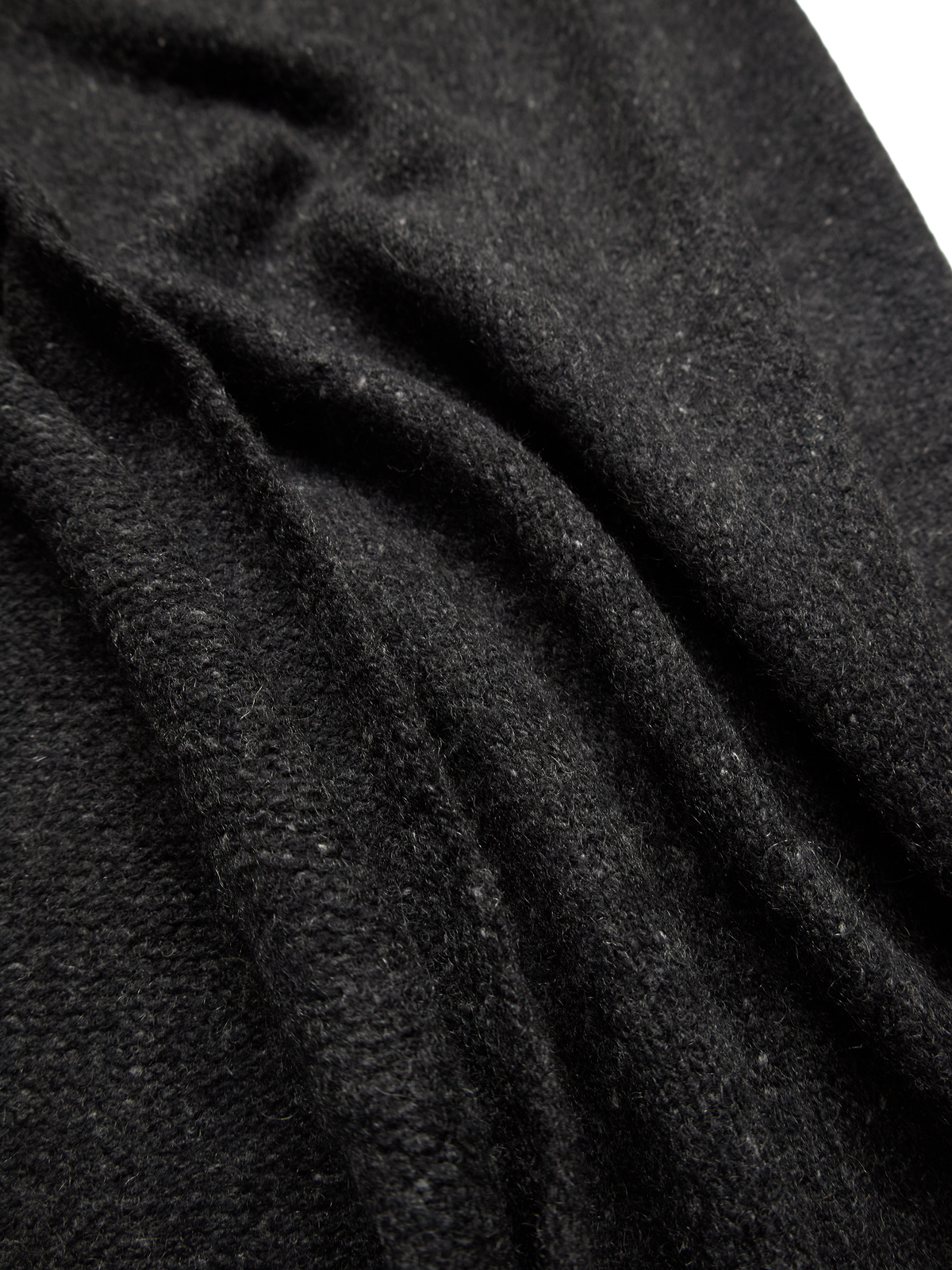 CASHMERE/SABLE STOLE|CHARCOAL