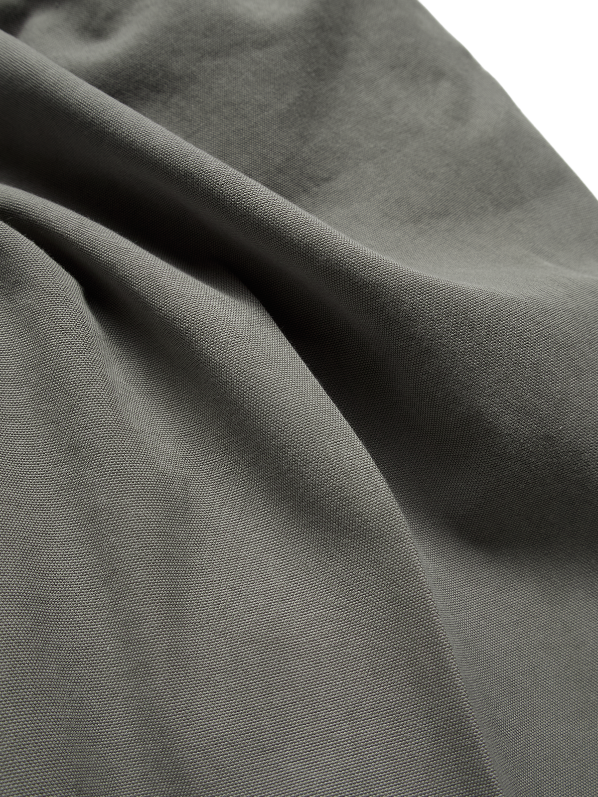 GARMENT DYED FINX COTTON DUCK SLACKS|STEEL