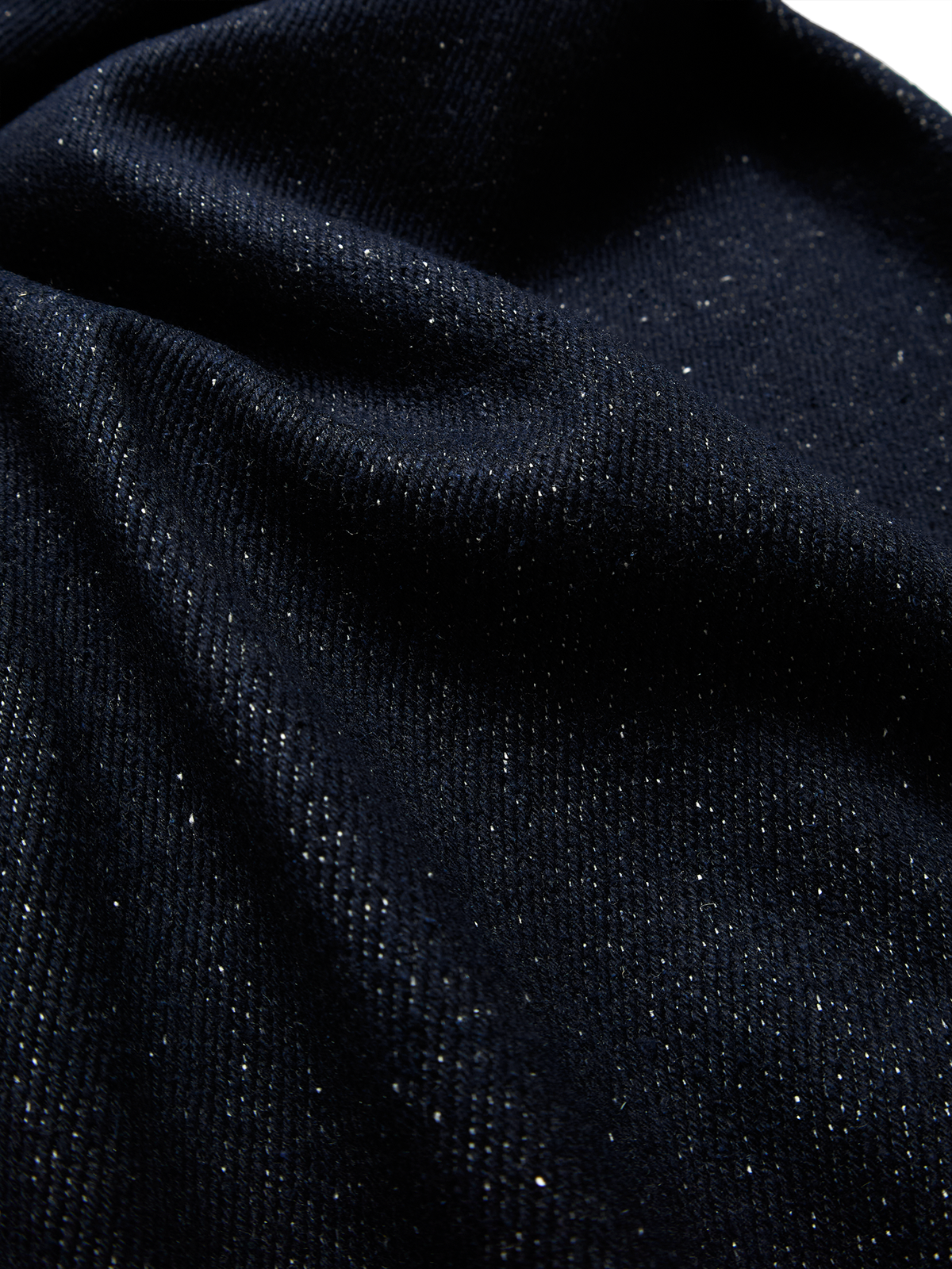 SILK NEP DENIM PANTS|DARK NAVY
