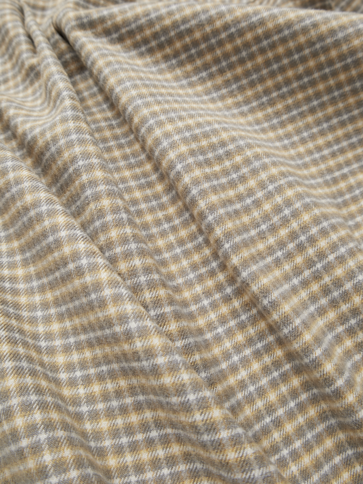SILK FLANNEL CHECK SHIRTS|YELLOW CHECK