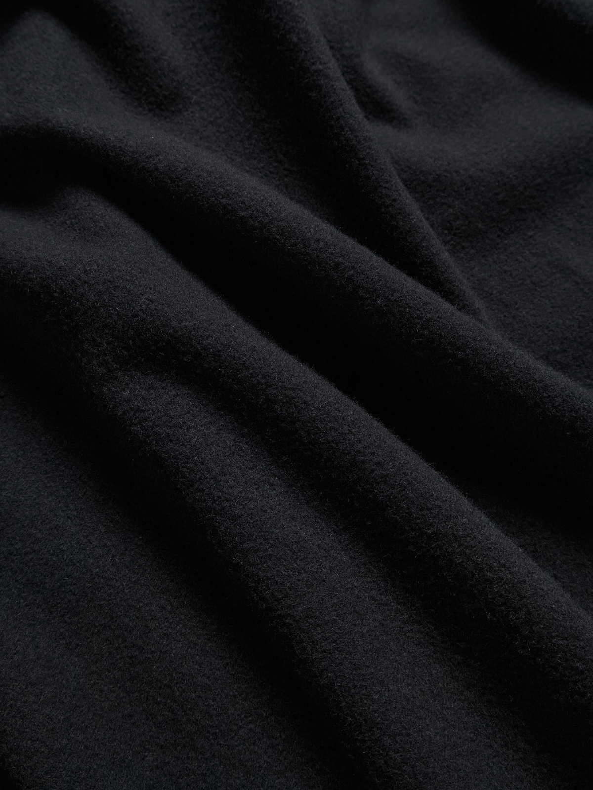 Super180’s WOOL FLEECE SHIRTS|INK BLACK