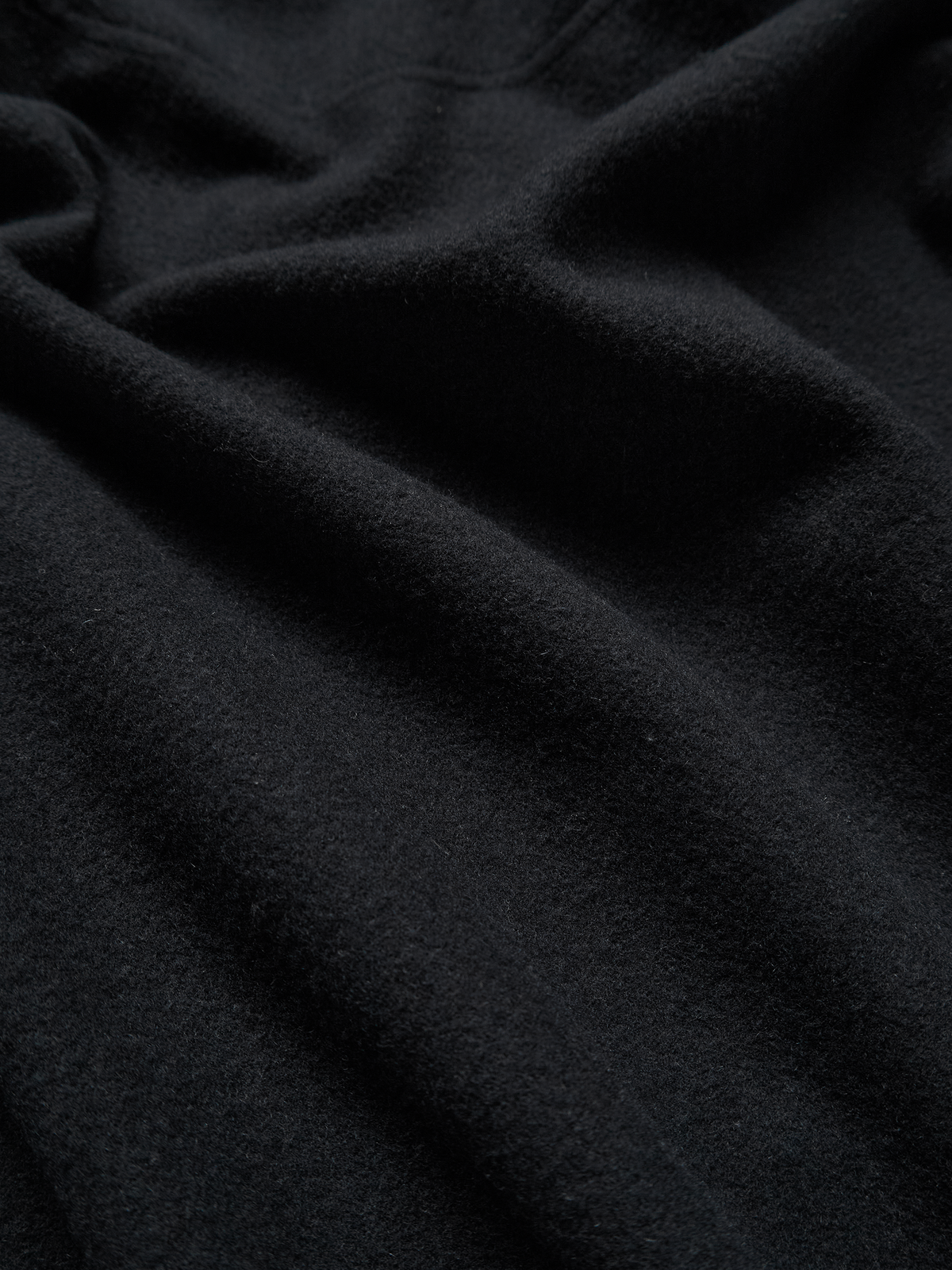 Super180’s WOOL FLEECE PULLOVER for WOMEN|INK BLACK
