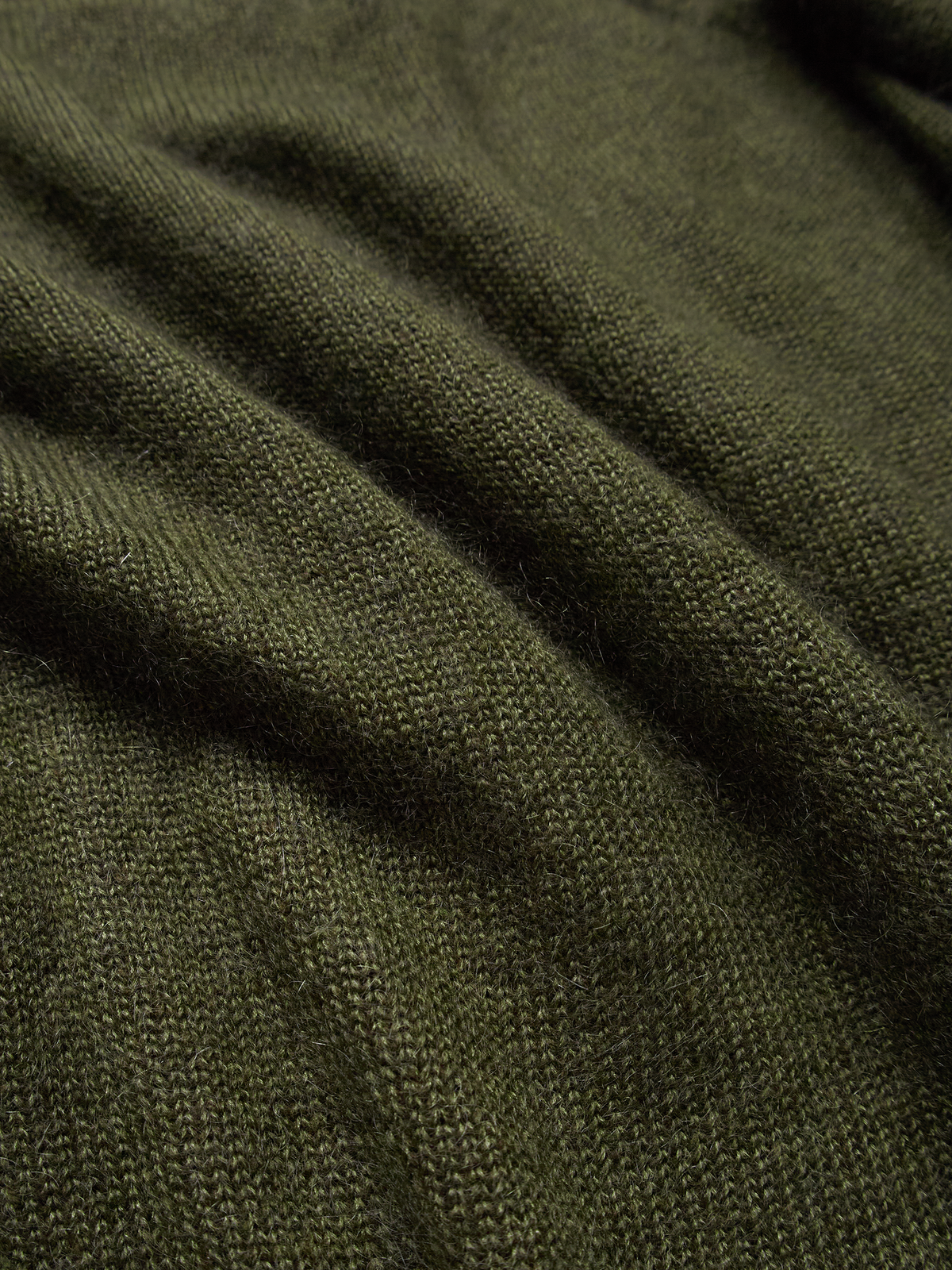 WOOL/MOHAIR/SILK SWEATER|KHAKI