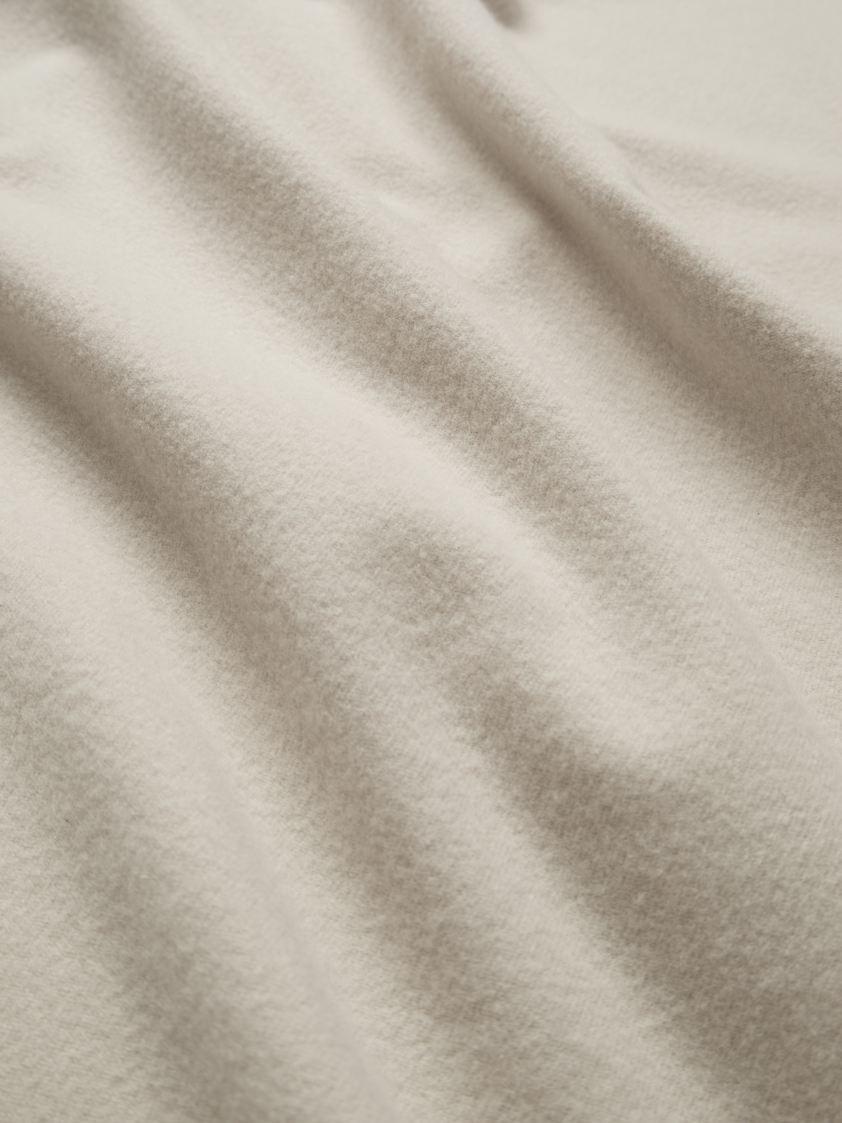 Super180’s WOOL FLEECE SKIRT|PARCHMENT