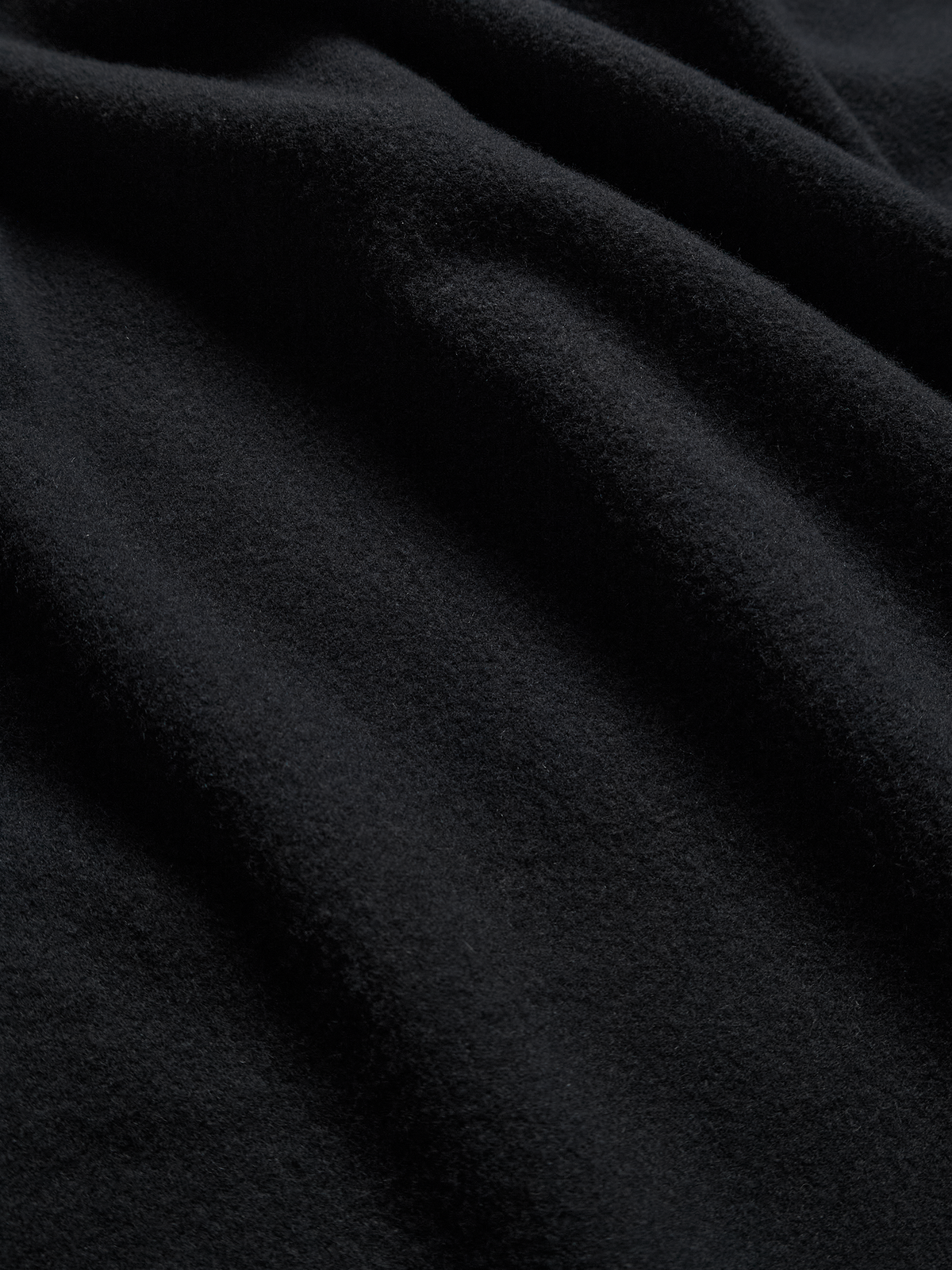 Super180’s WOOL FLEECE SKIRT|INK BLACK