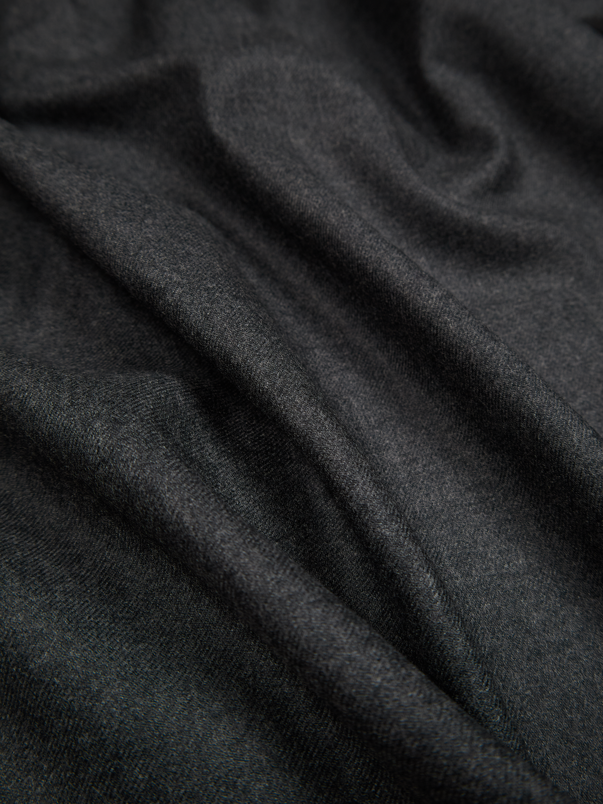 Super160's WORSTED WOOL VIYELLA SHIRTS for WOMEN|TOP CHARCOAL