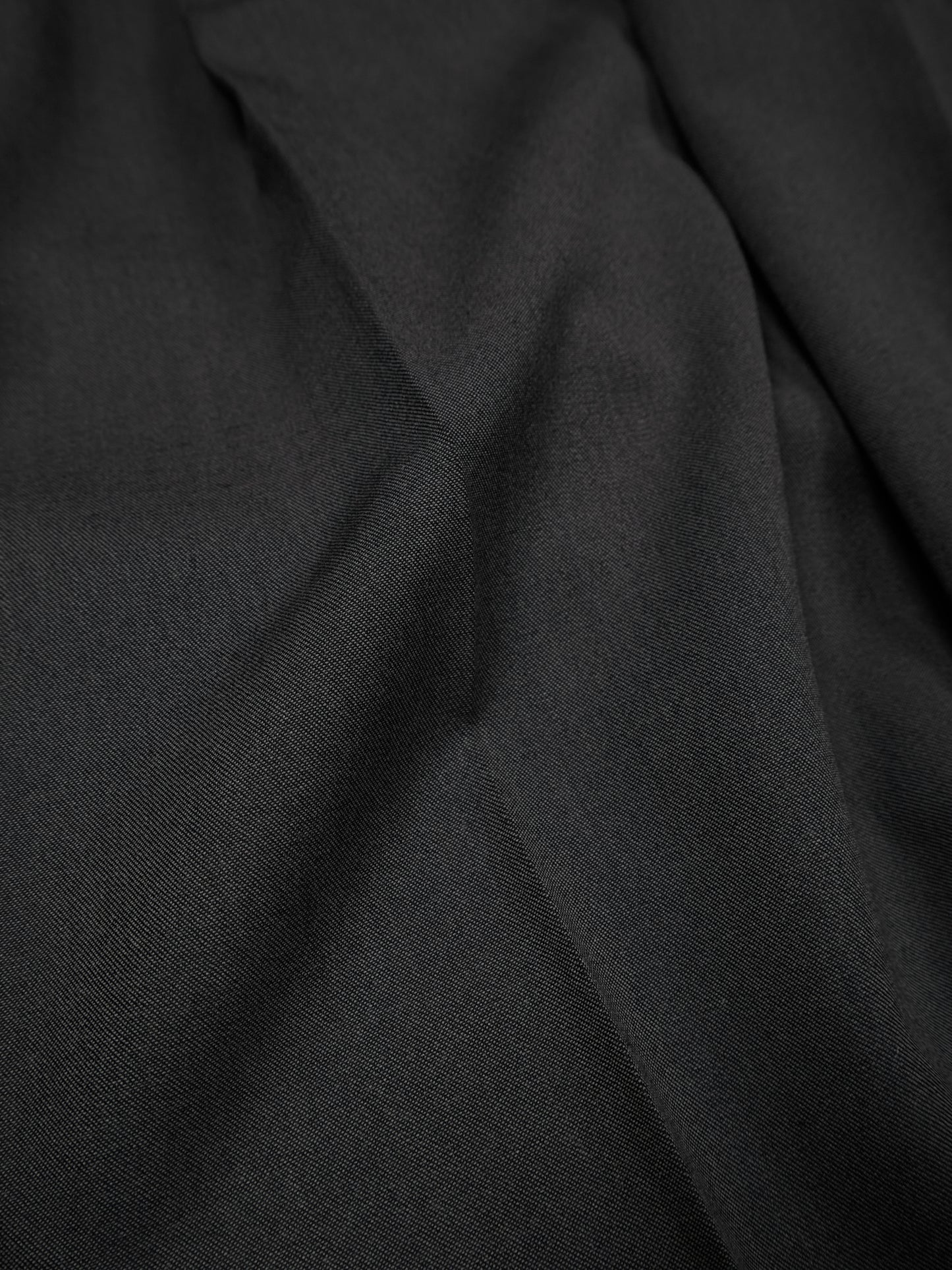 Super130's WORSTED WOOL GABARDINE SLACKS|AGED GRAY