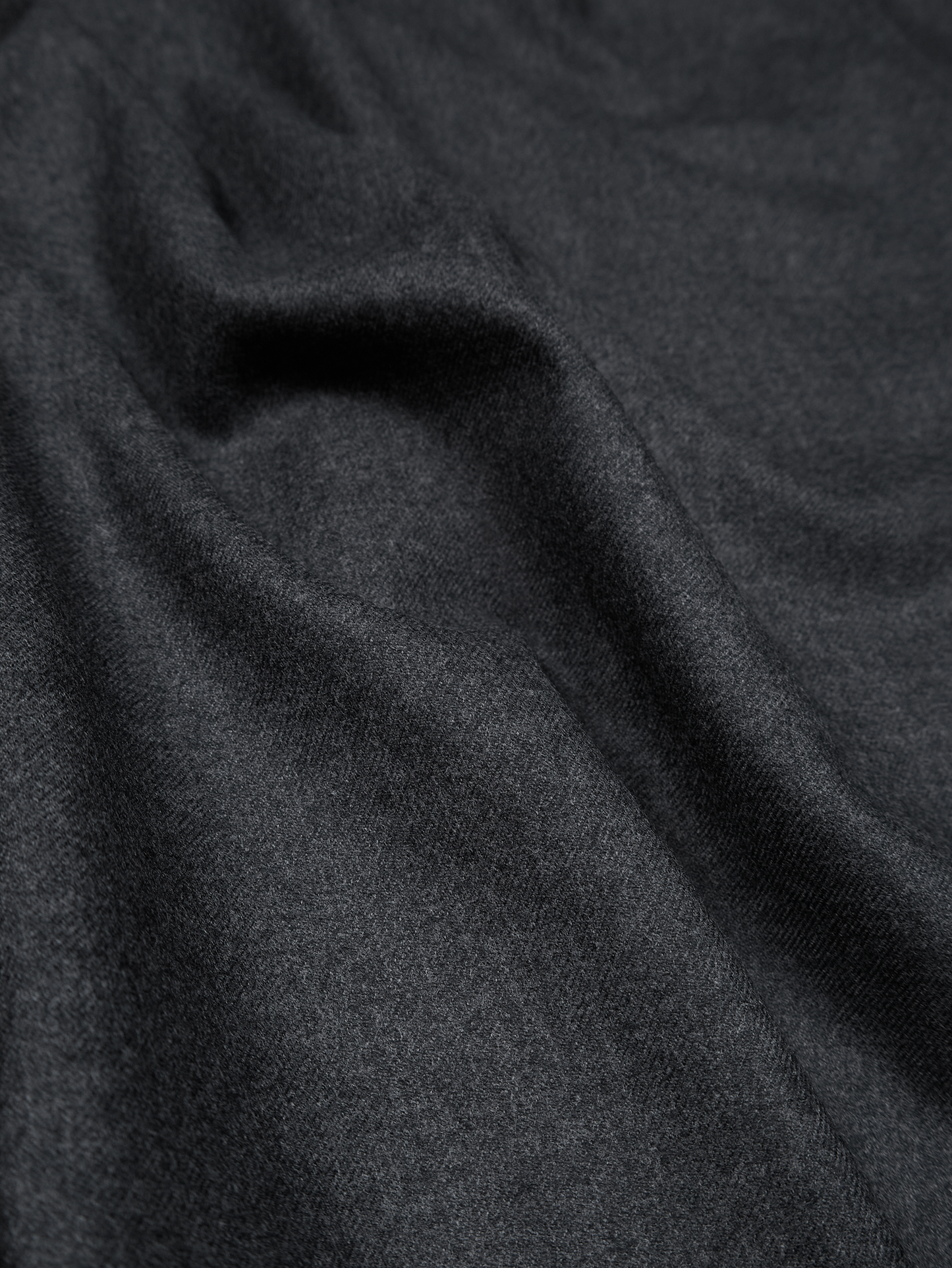Super160's WORSTED WOOL VIYELLA SHIRTS|TOP CHARCOAL