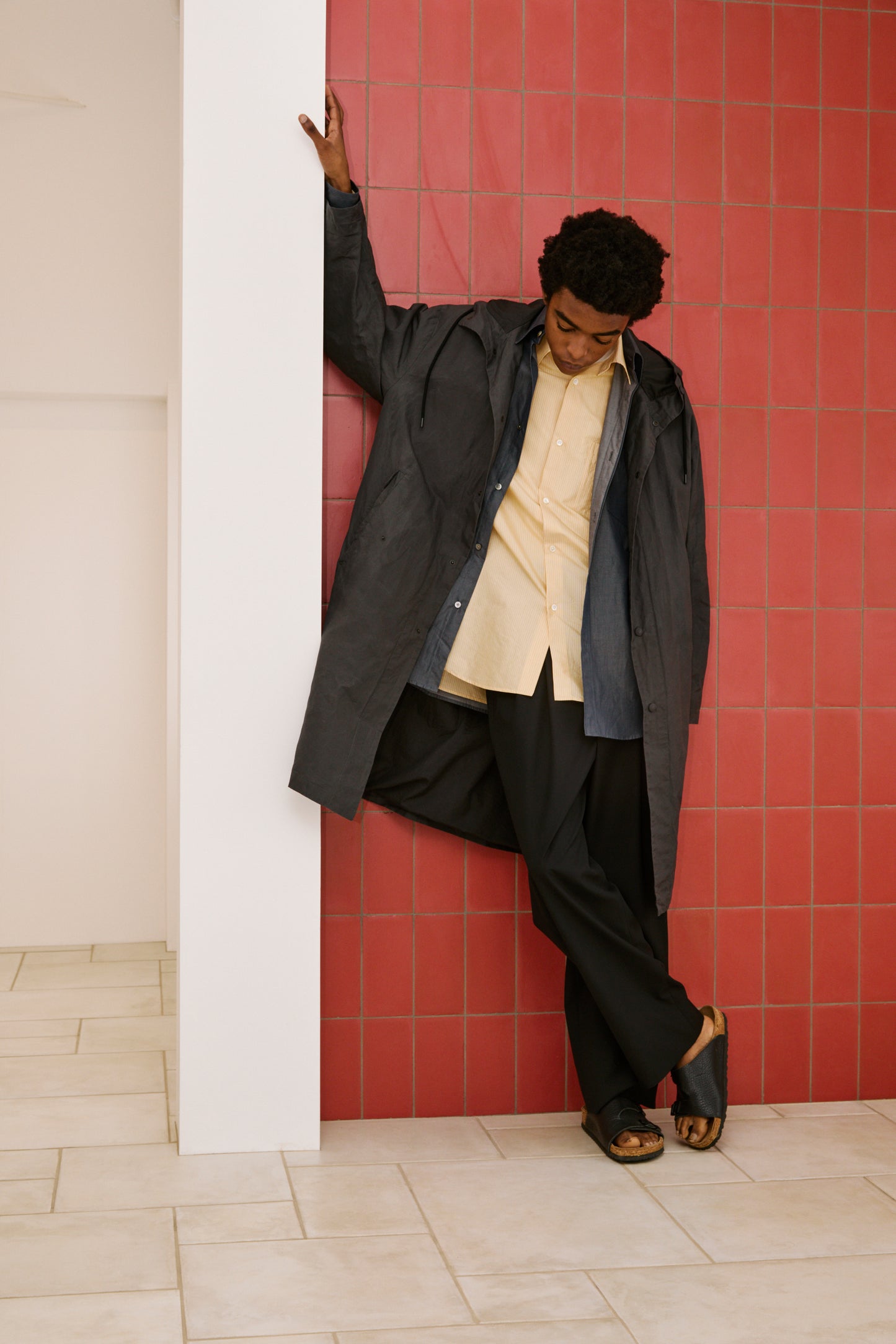 Model 184cm size L color BLACK 着用